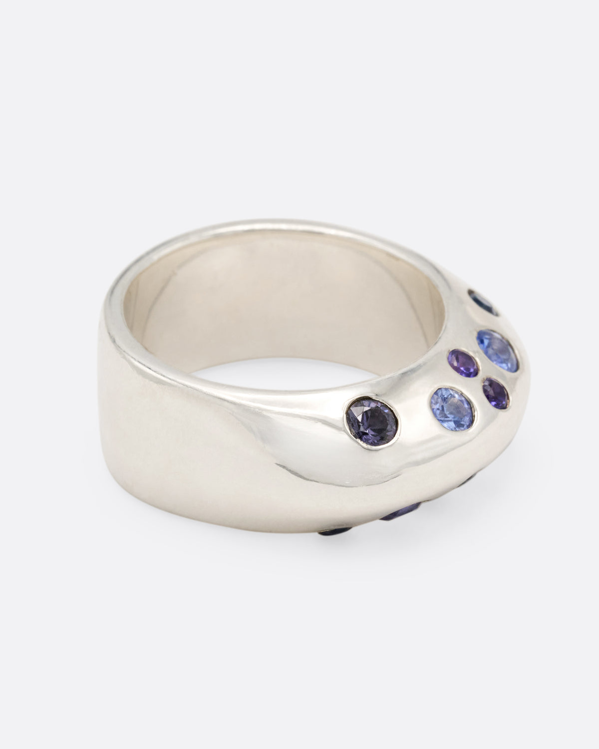 Blue Sapphire Big Boo Ring