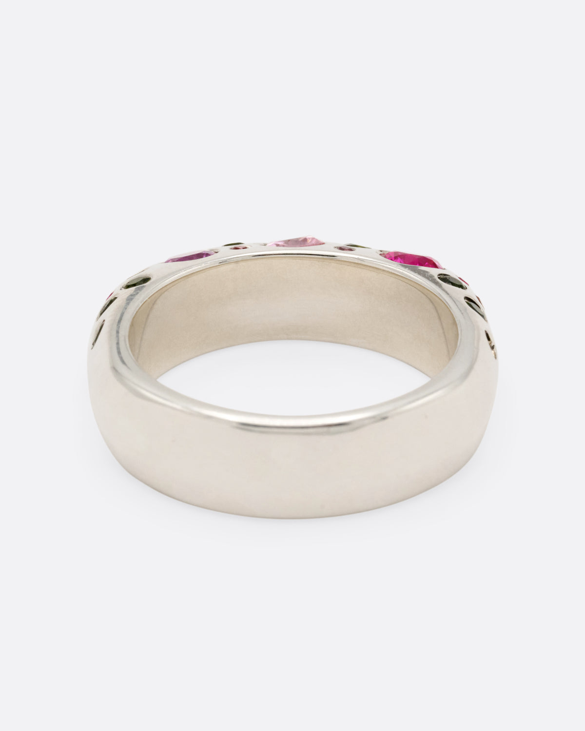 Pink and Green Sapphire Baby Boo Ring