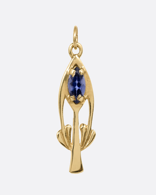 Amethyst Flower Pendant