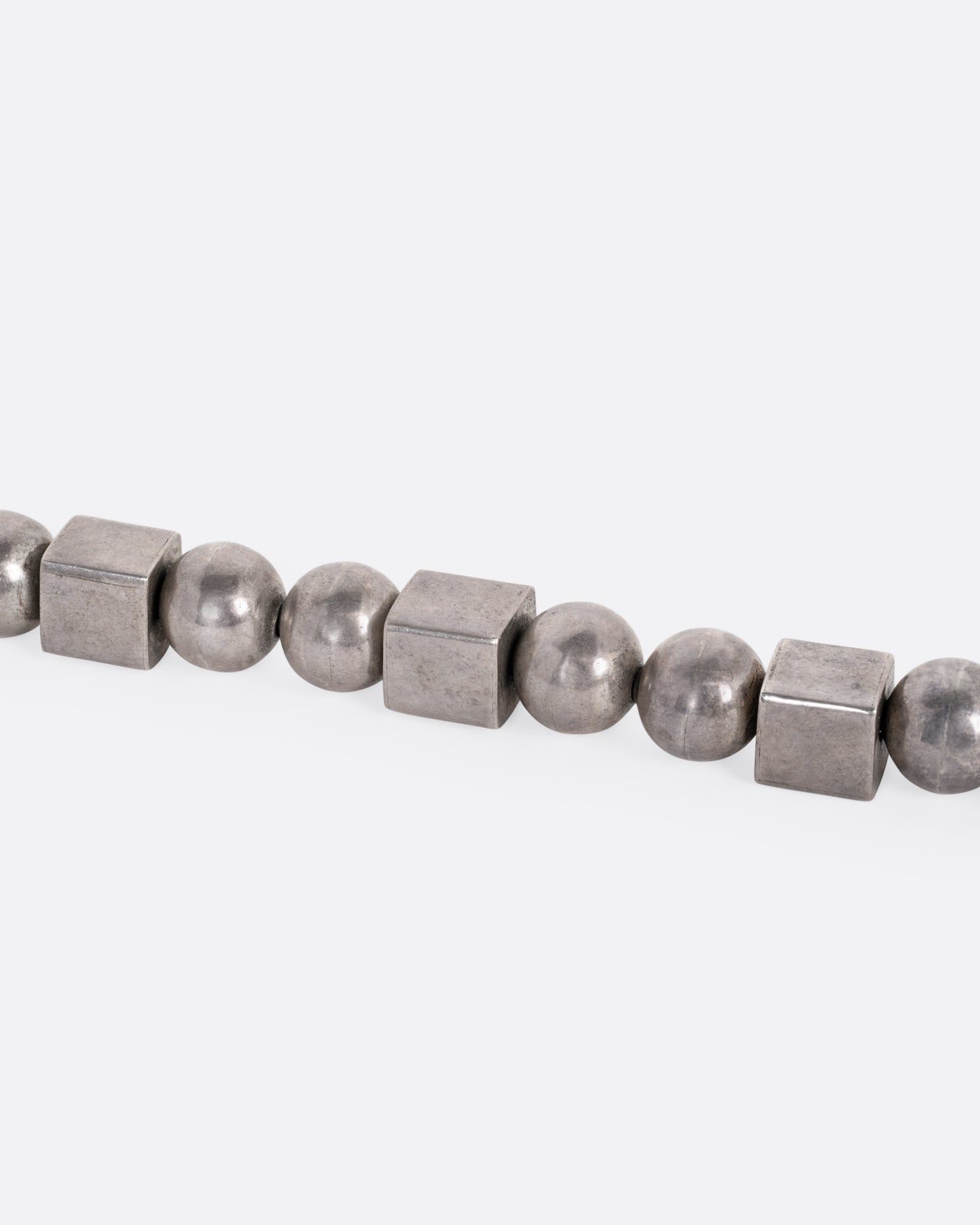 Cube and Sphere Beaded Necklace