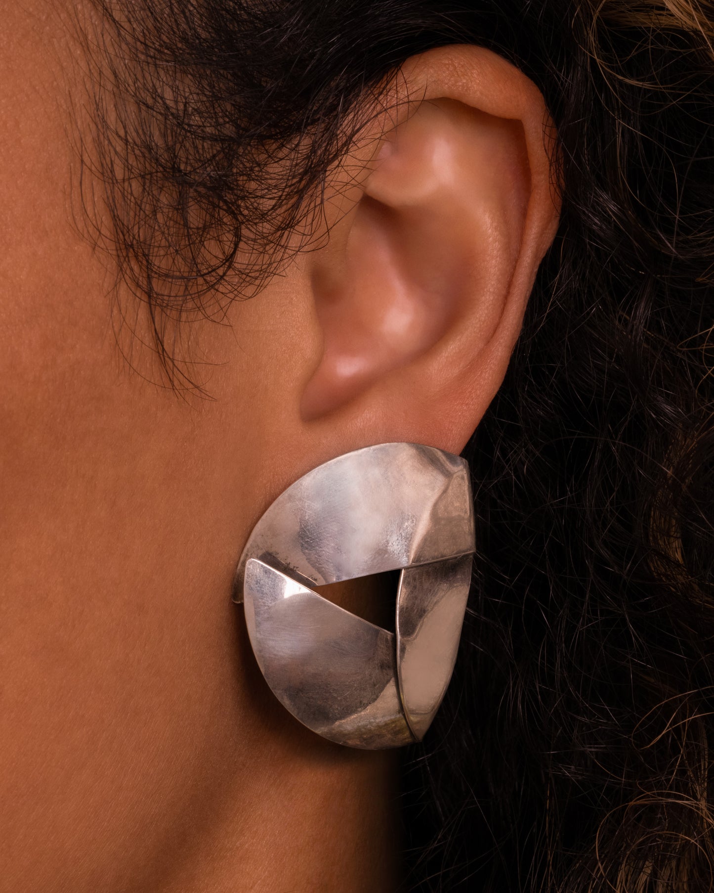Imbricated Petal Stud Earrings