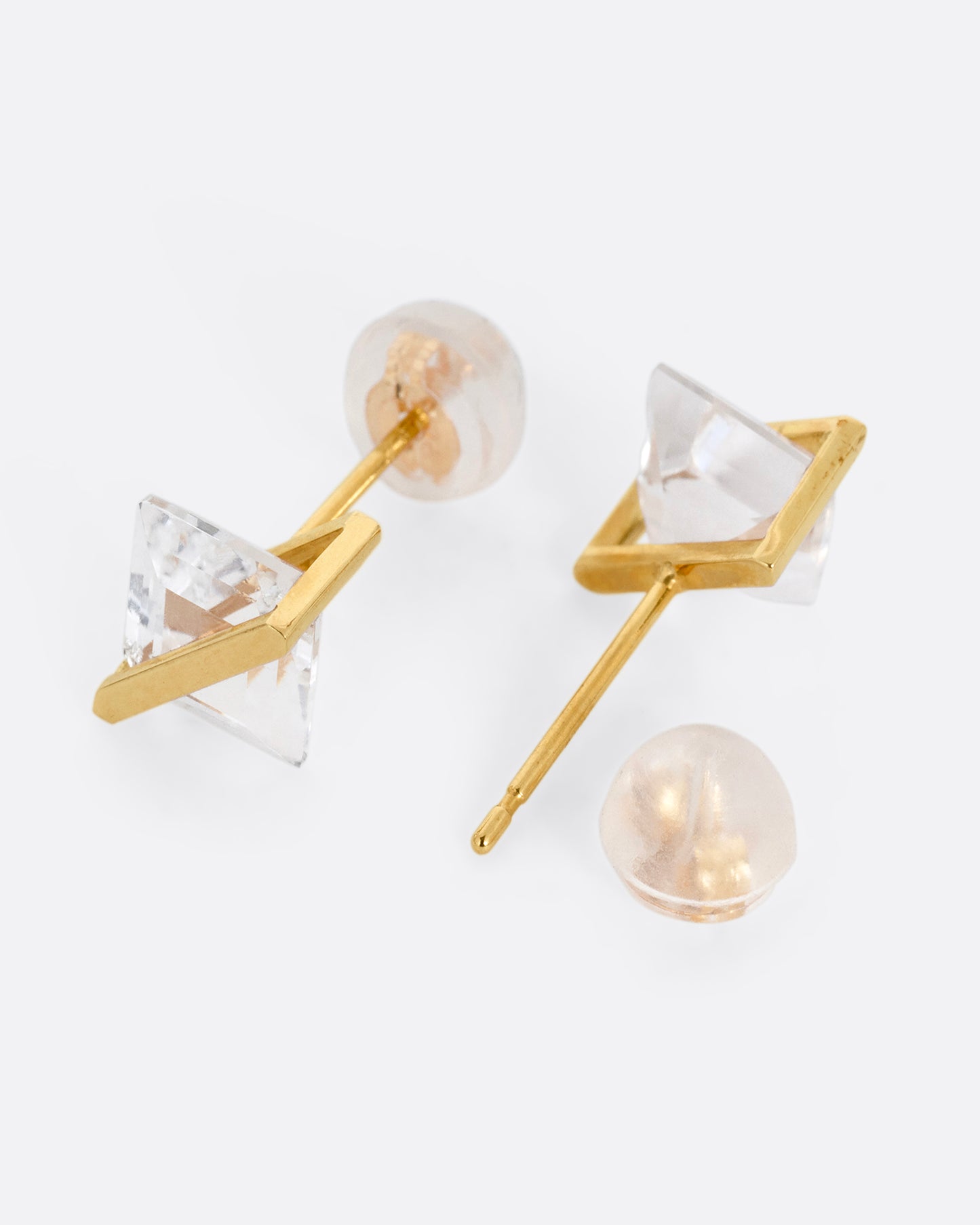 Quartz Band Stud Earrings