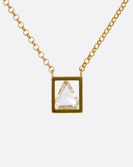 Diamond Position Necklace