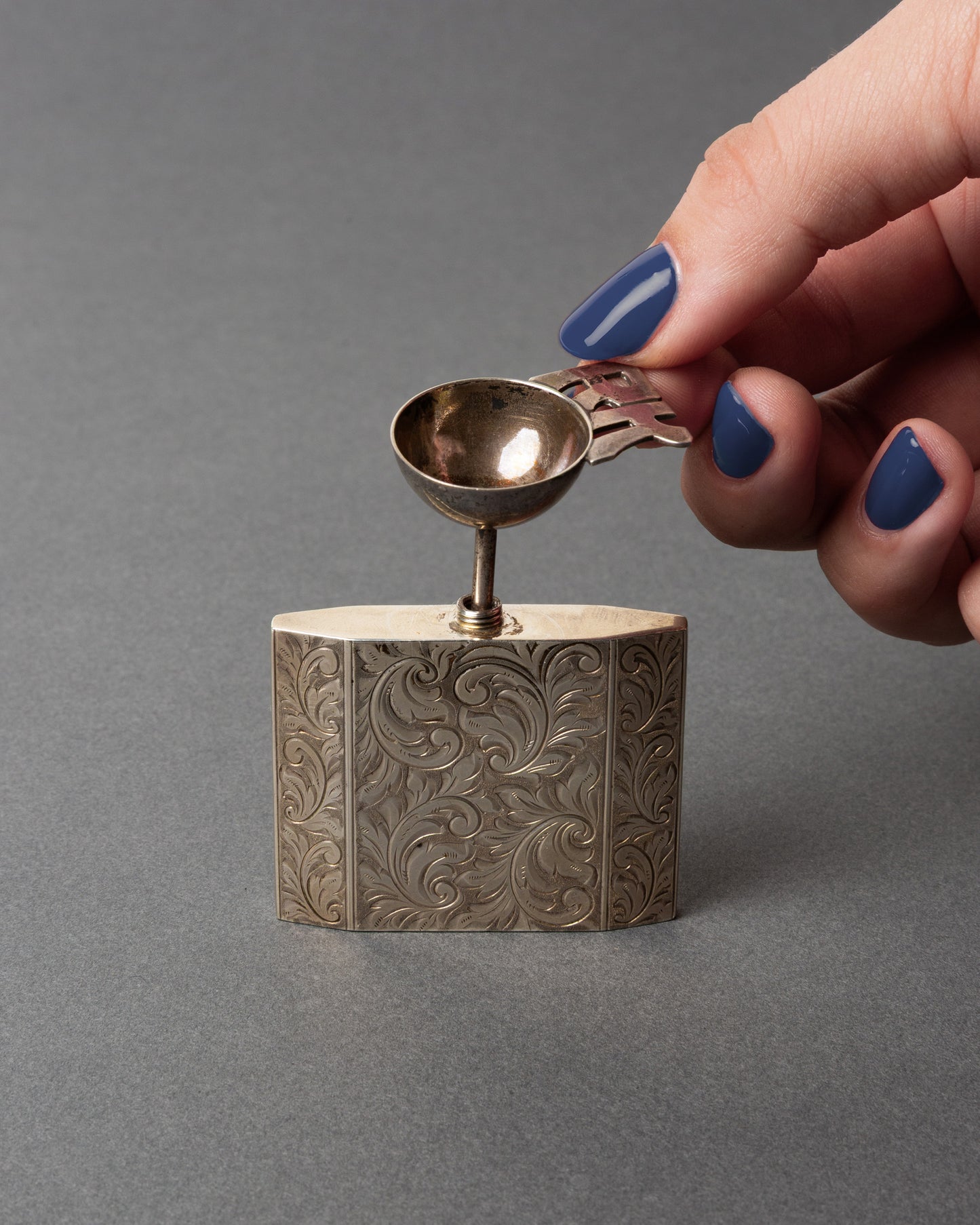 Square Floral Perfume Bottle