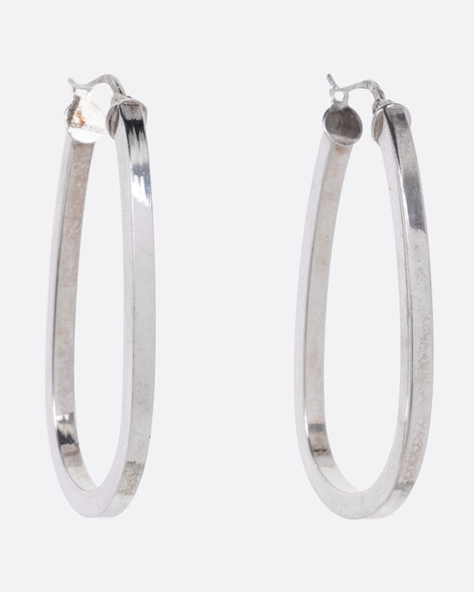 Oval Hoop Earrings