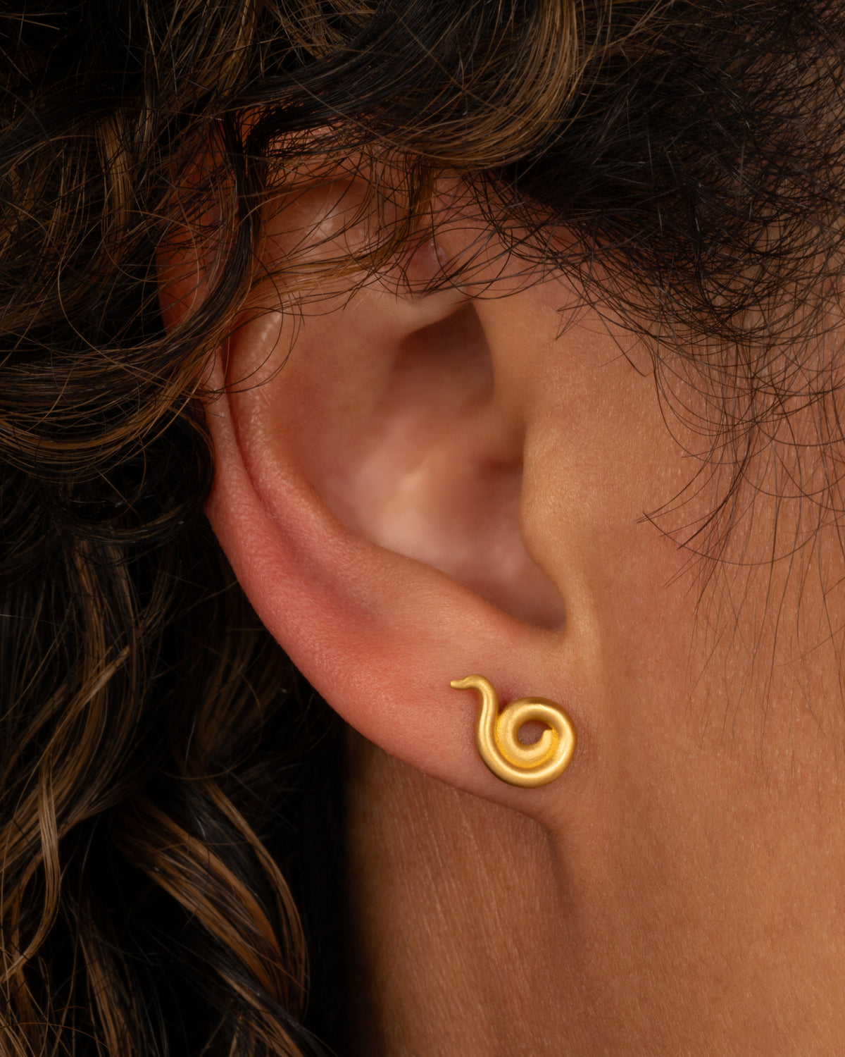 Coiled Stud Earring