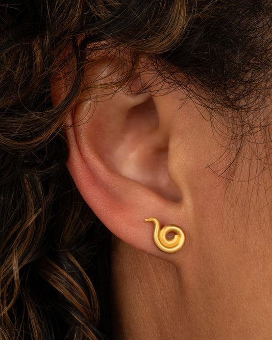 Coiled Stud Earring