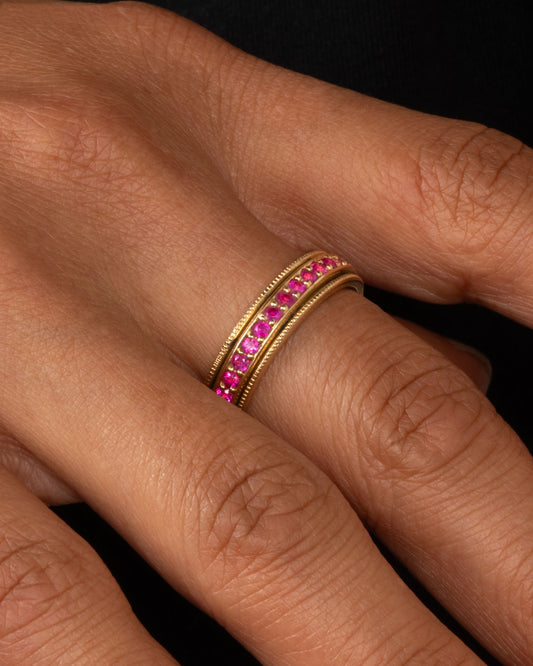 Pink Sapphire Spinner Ring
