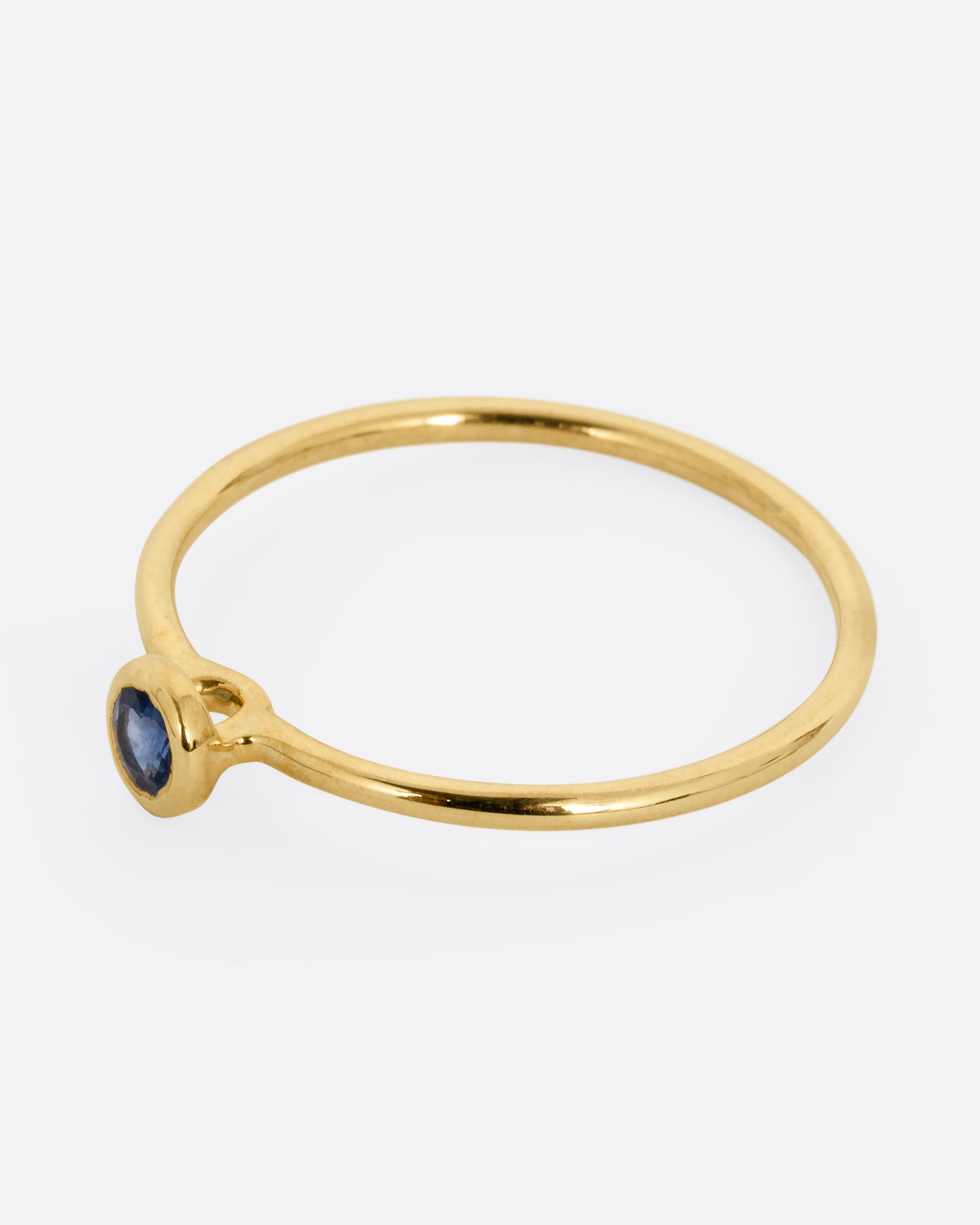 Round Sapphire Ring