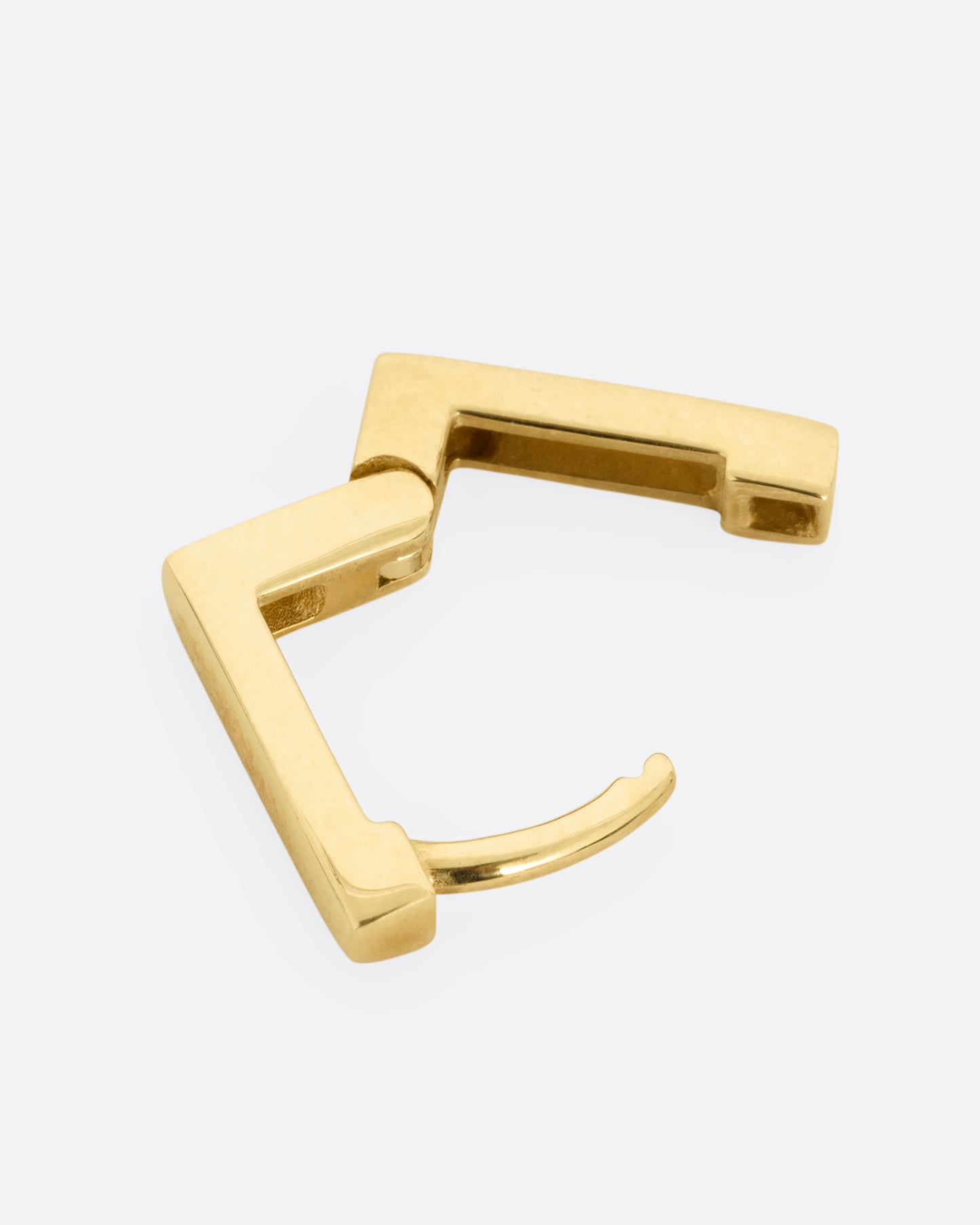 Square Huggie Hoop