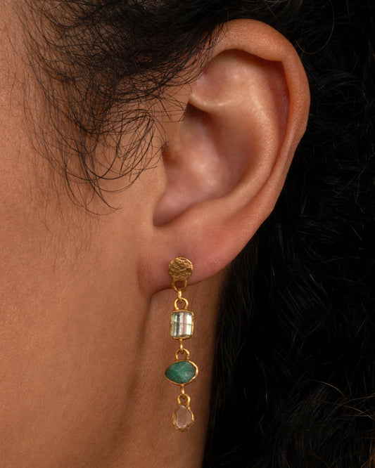 Triple Drop Earrings