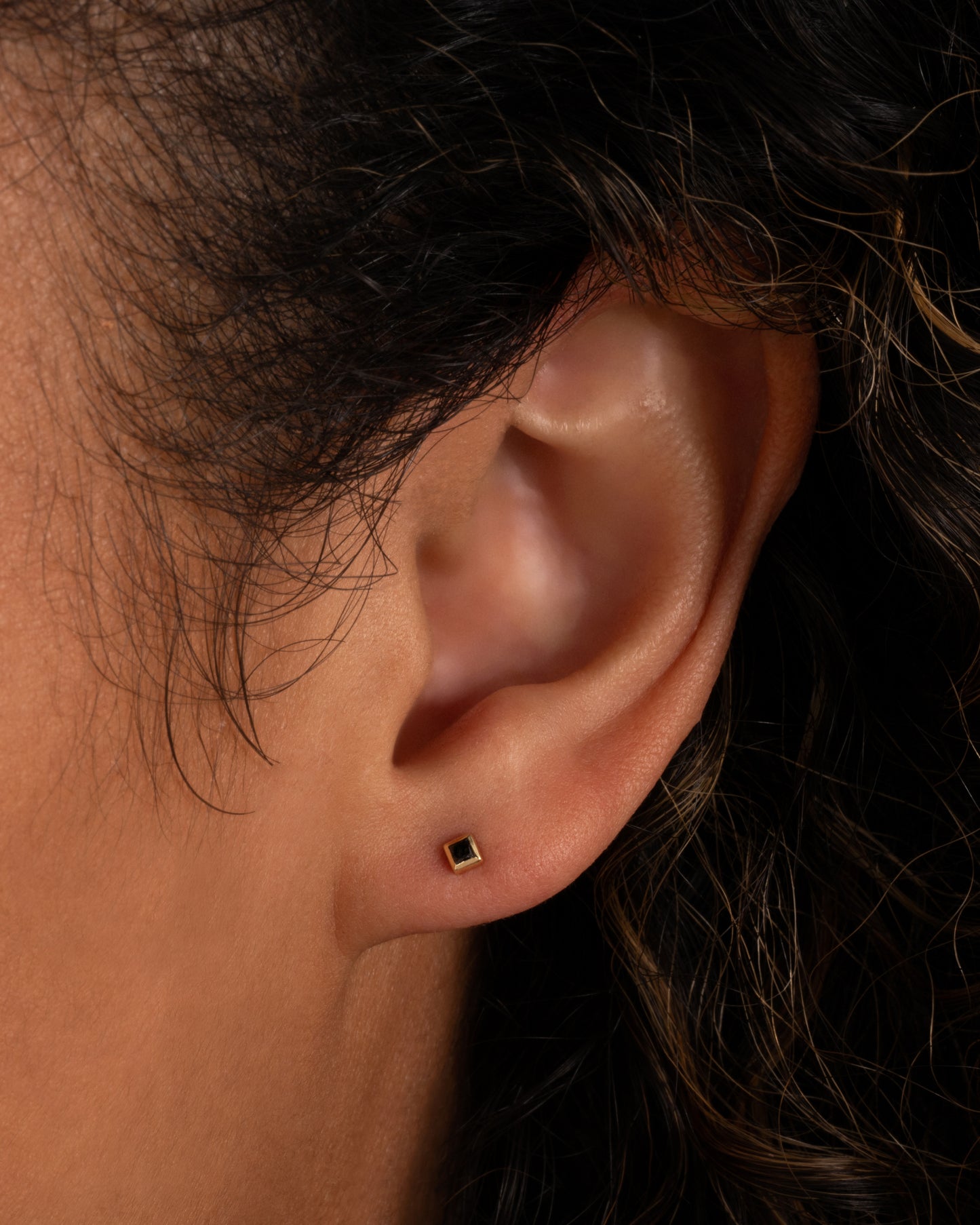 Mini Princess Cut Black Diamond
