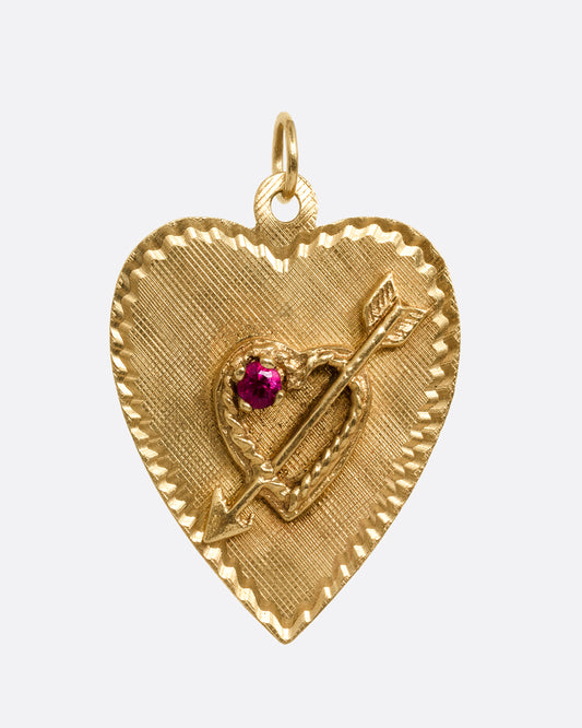 Heart and Arrow Charm