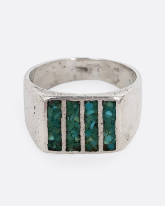 Inlaid Rectangles Ring
