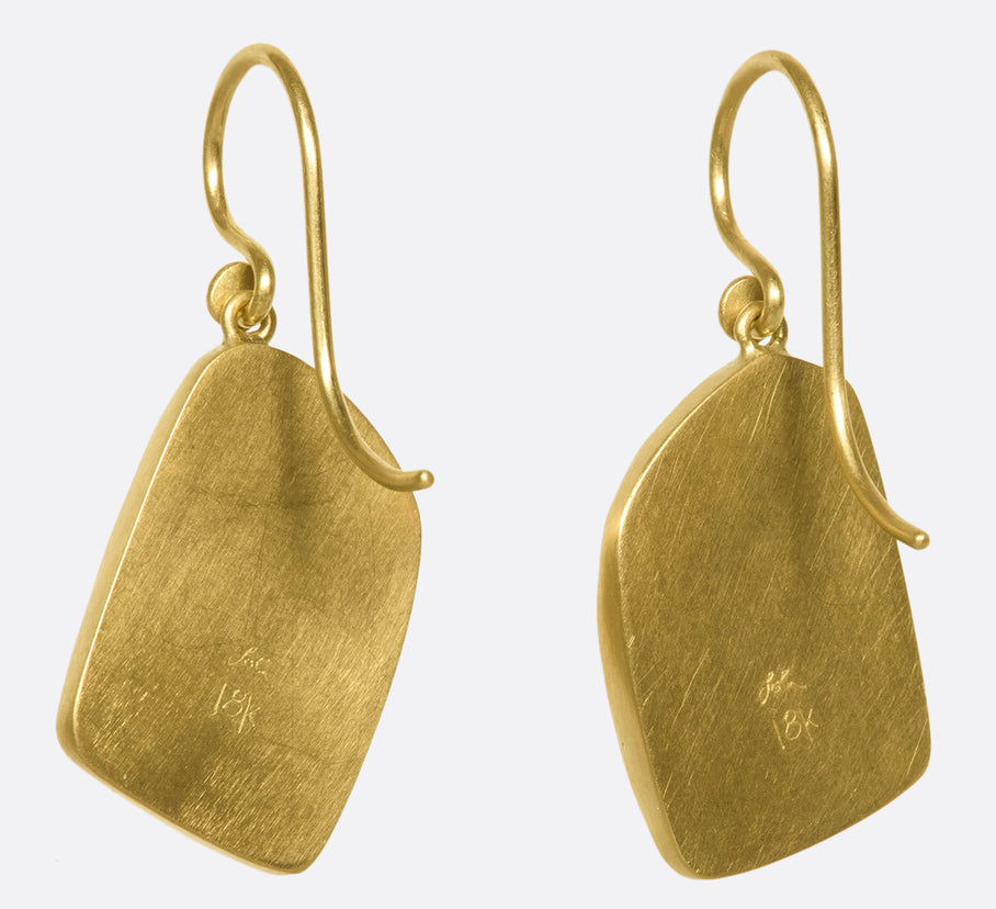 Asymmetrical Tanzanite Drop Earrings