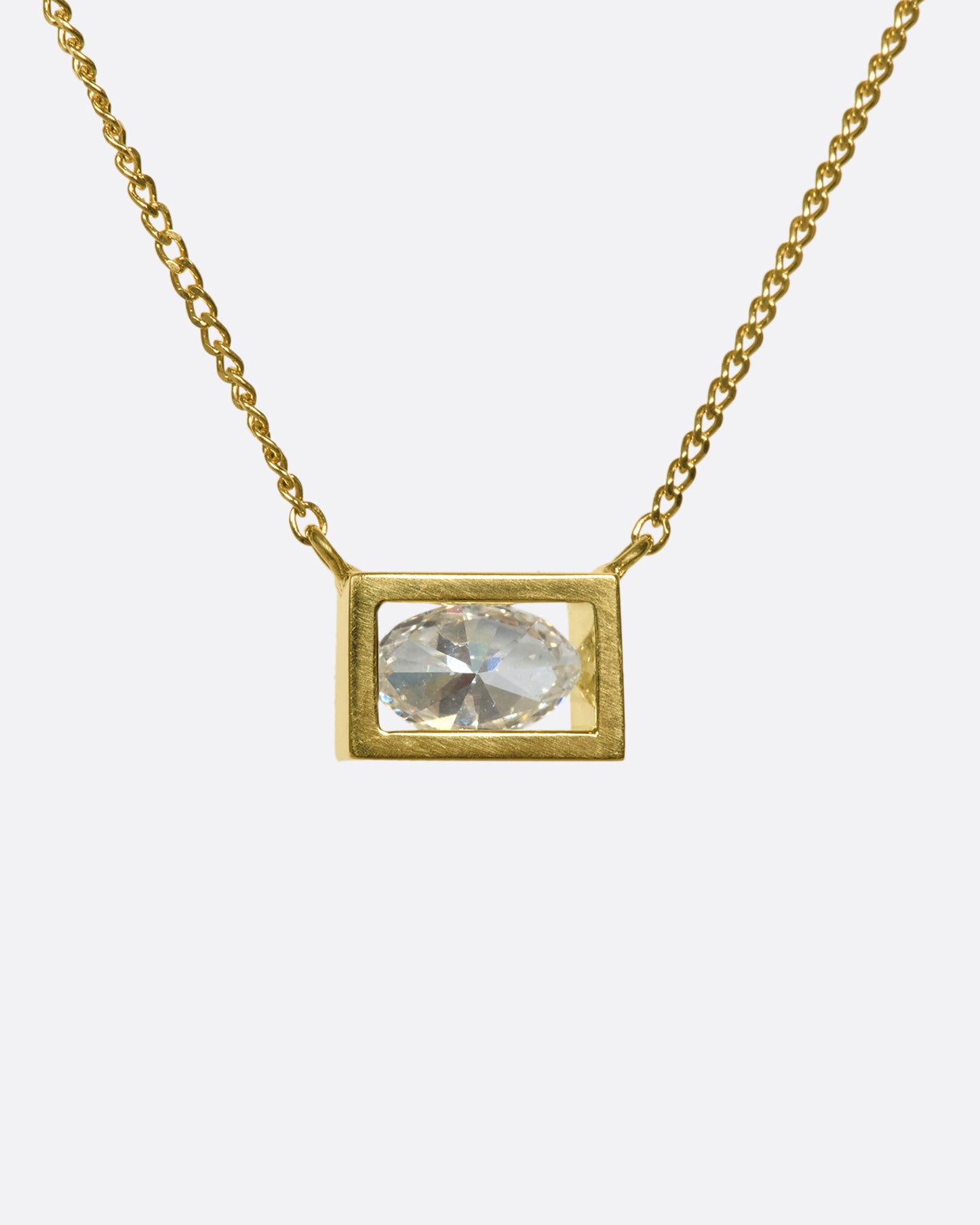 Marquise Diamond Position Necklace