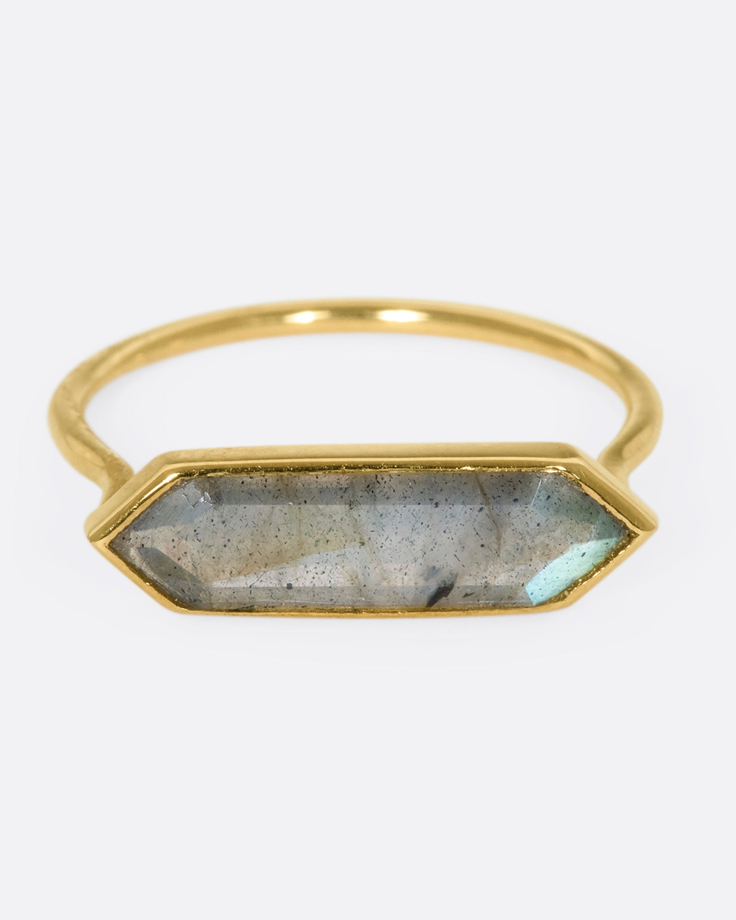 Labradorite Hexa Ring