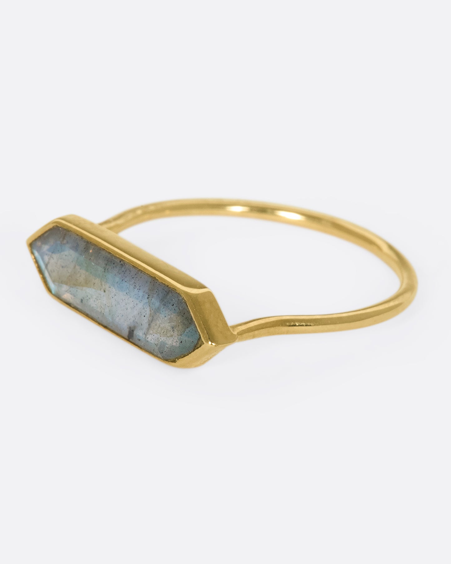 Labradorite Hexa Ring