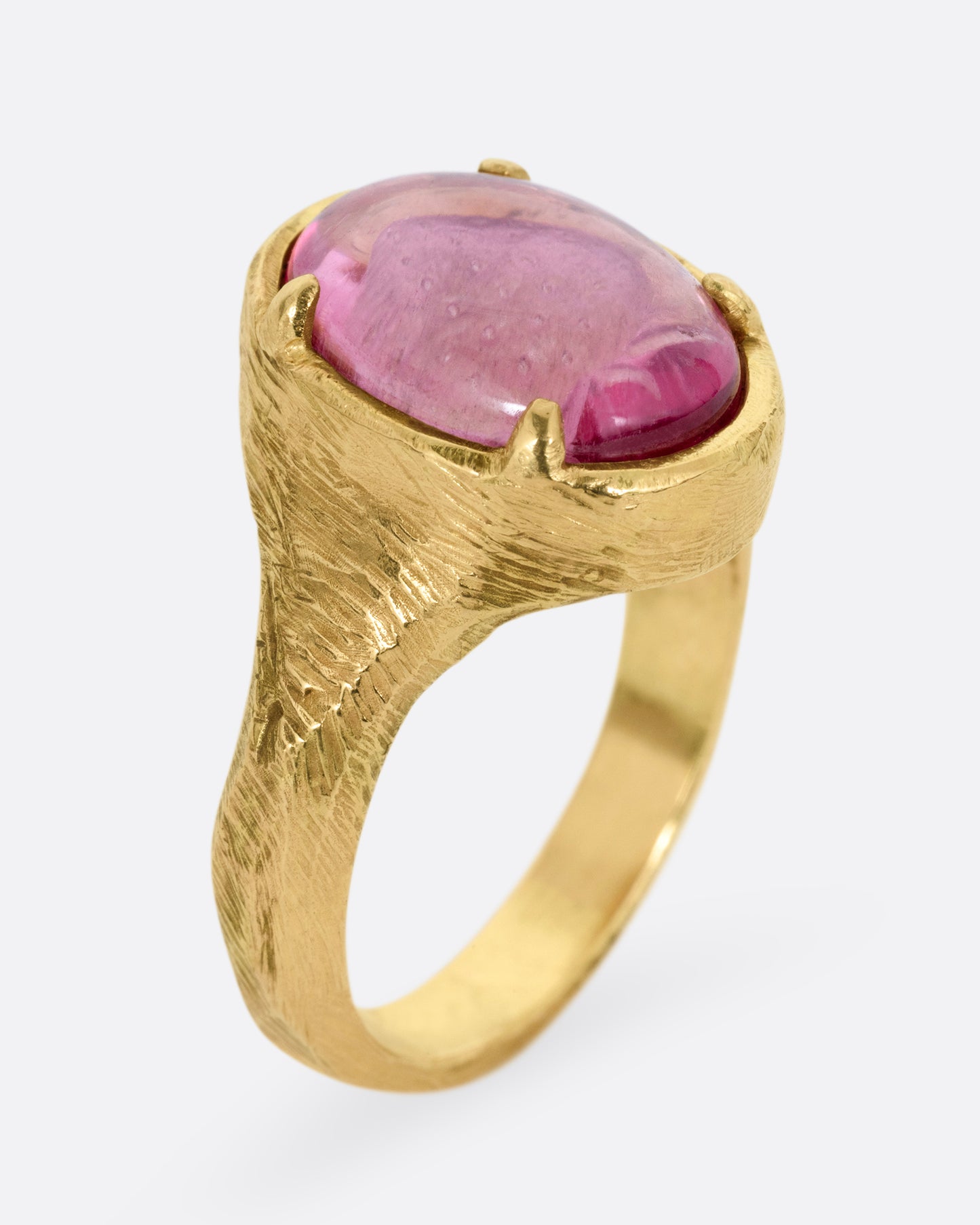 Garnet Strawberry Intaglio Ring