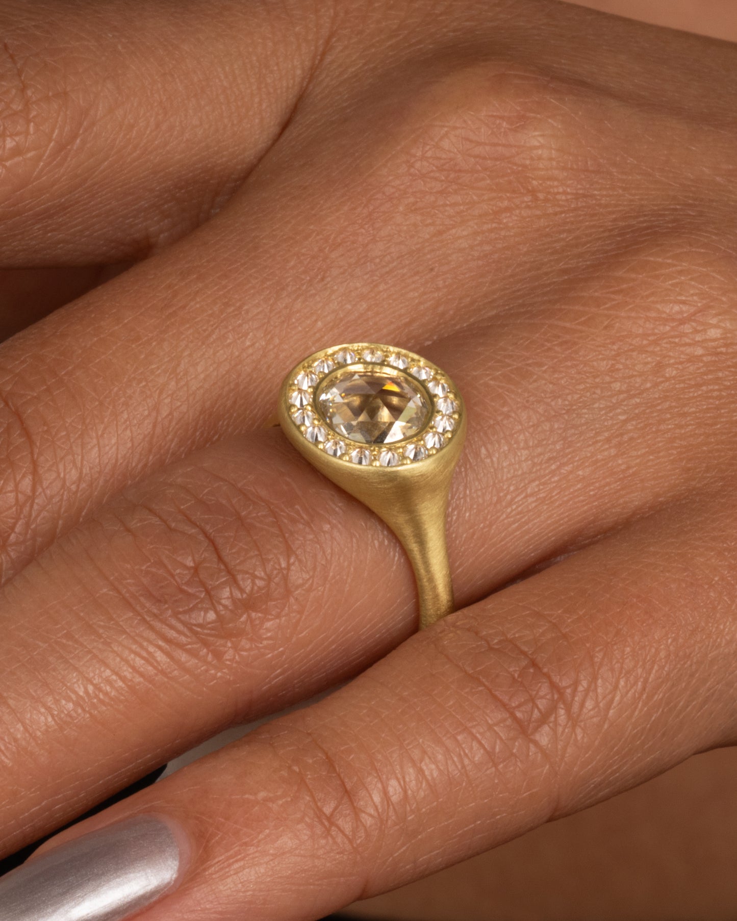 Inverted Diamond Ring