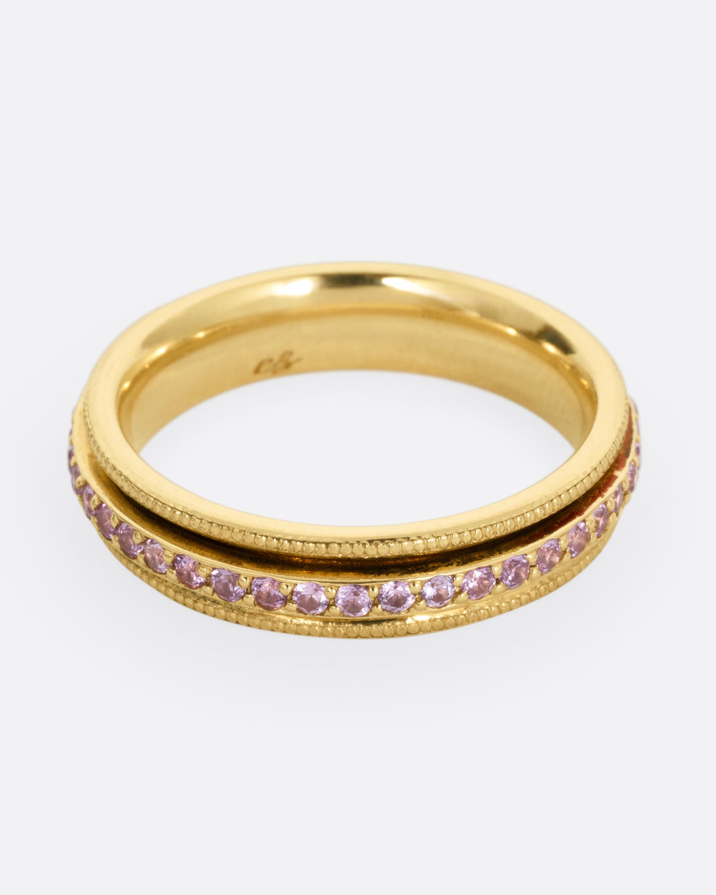 Pale Pink Sapphire Spinner Ring