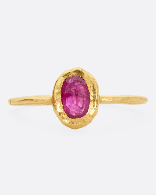 Oval Ruby Ring