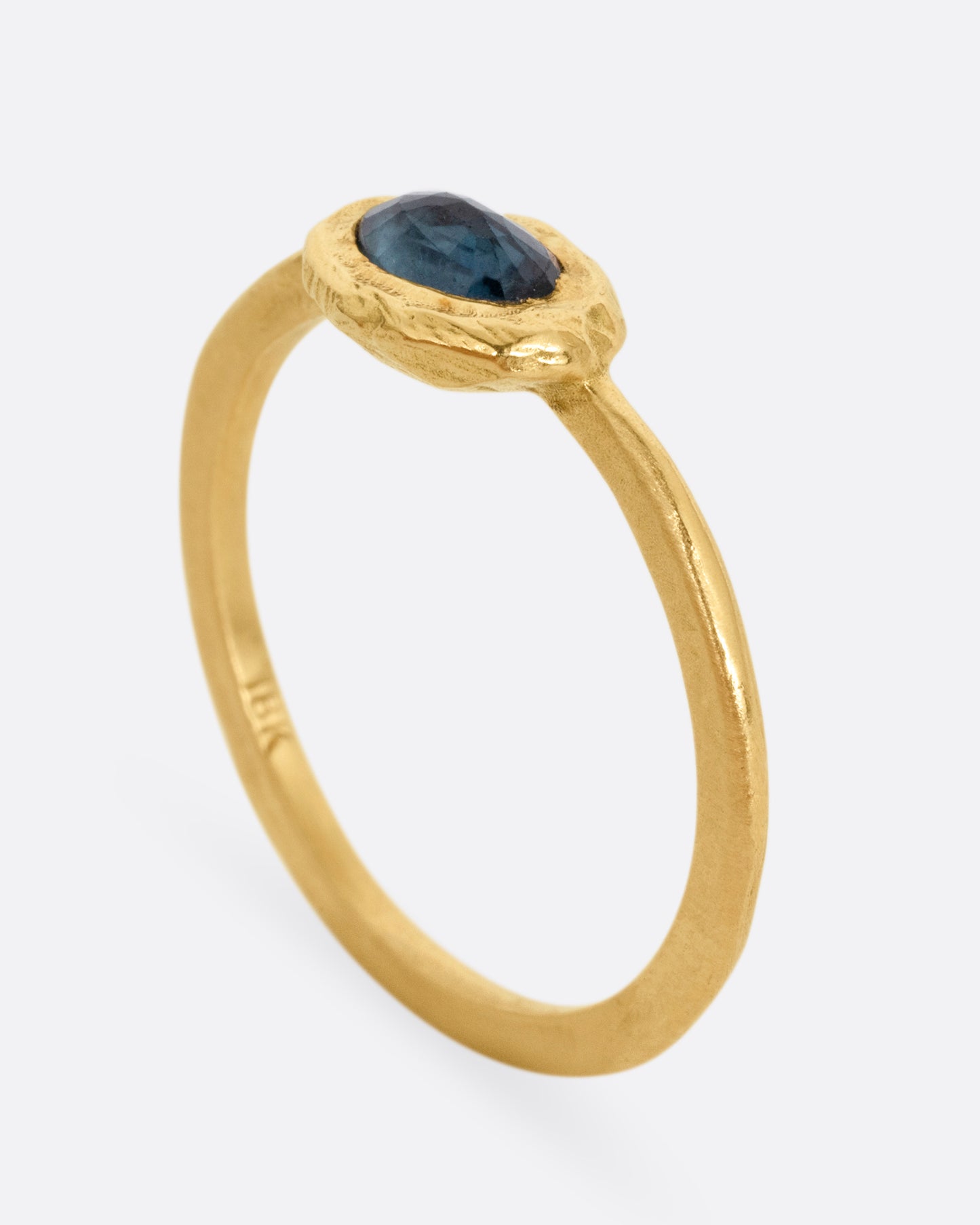 Teal Sapphire Ring
