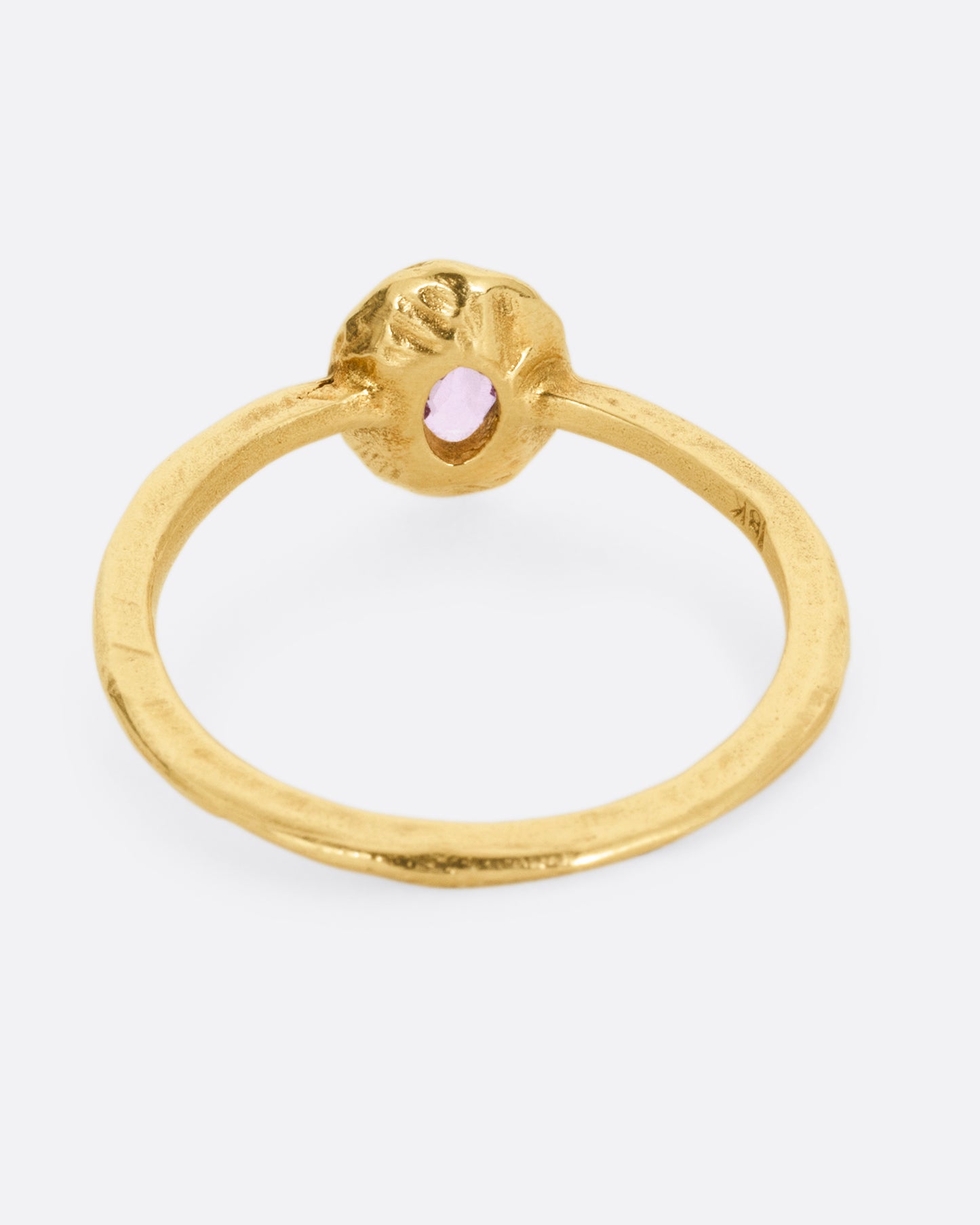 Pink Oval Sapphire Ring