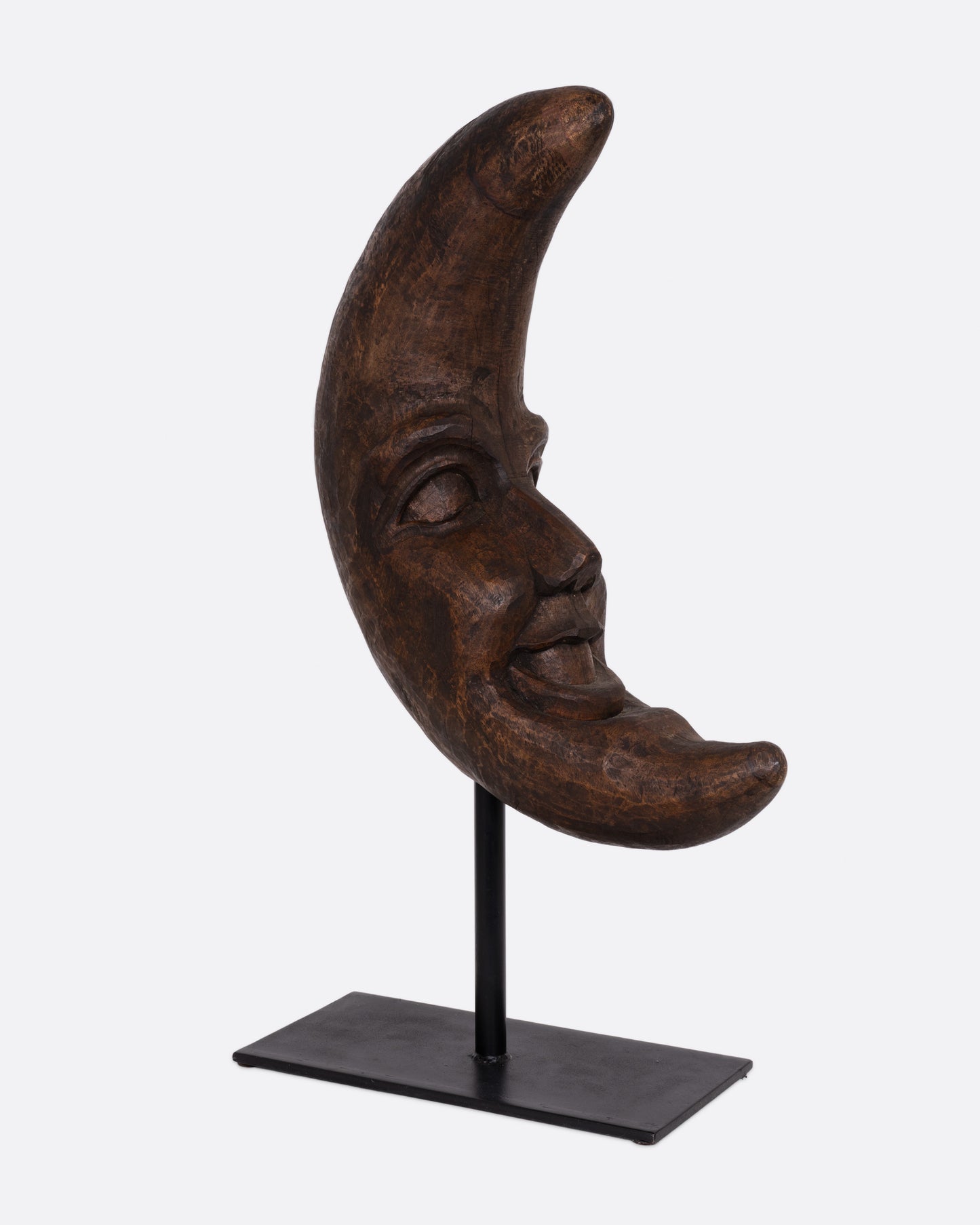 Wooden Crescent Moon Takaan Sculpture