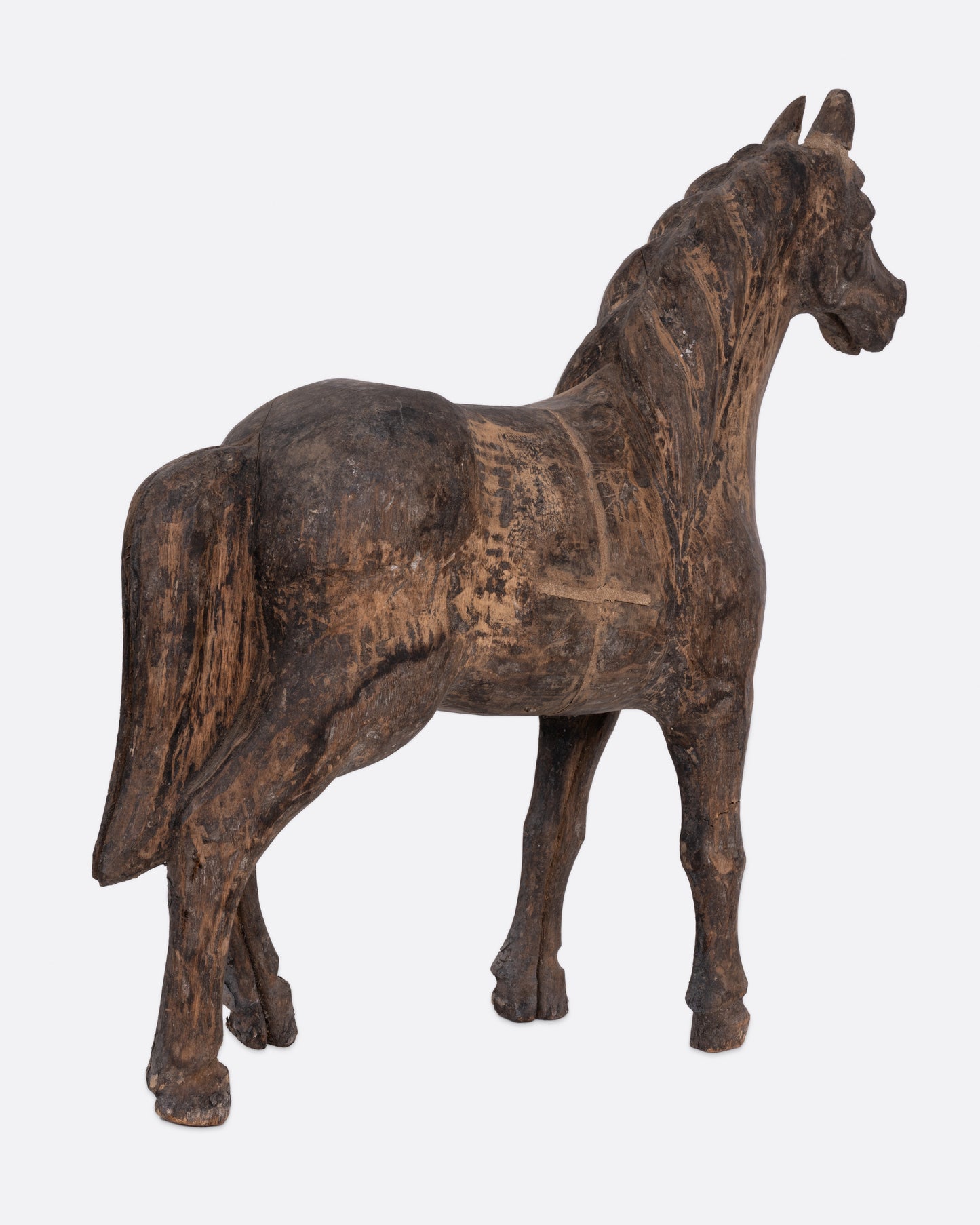 Wooden Horse Takaan Sculpture