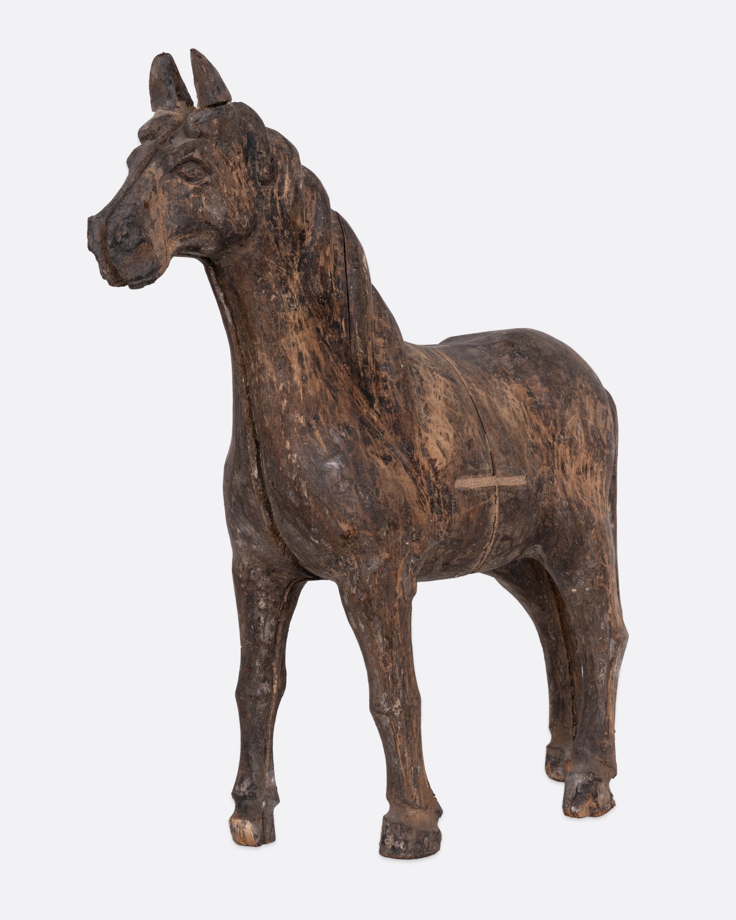 Wooden Horse Takaan Sculpture