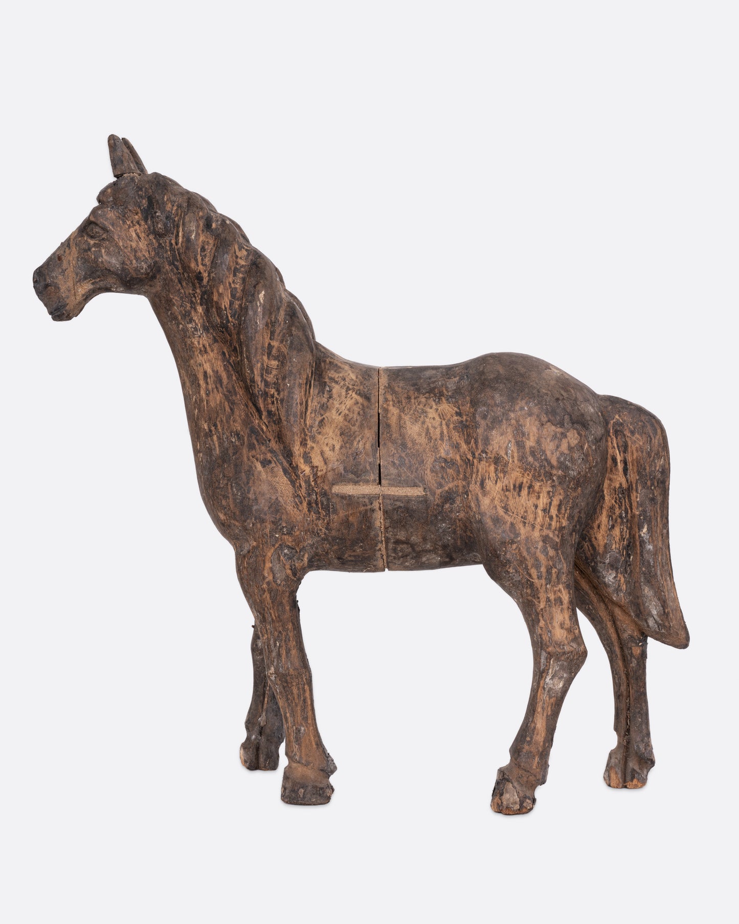 Wooden Horse Takaan Sculpture