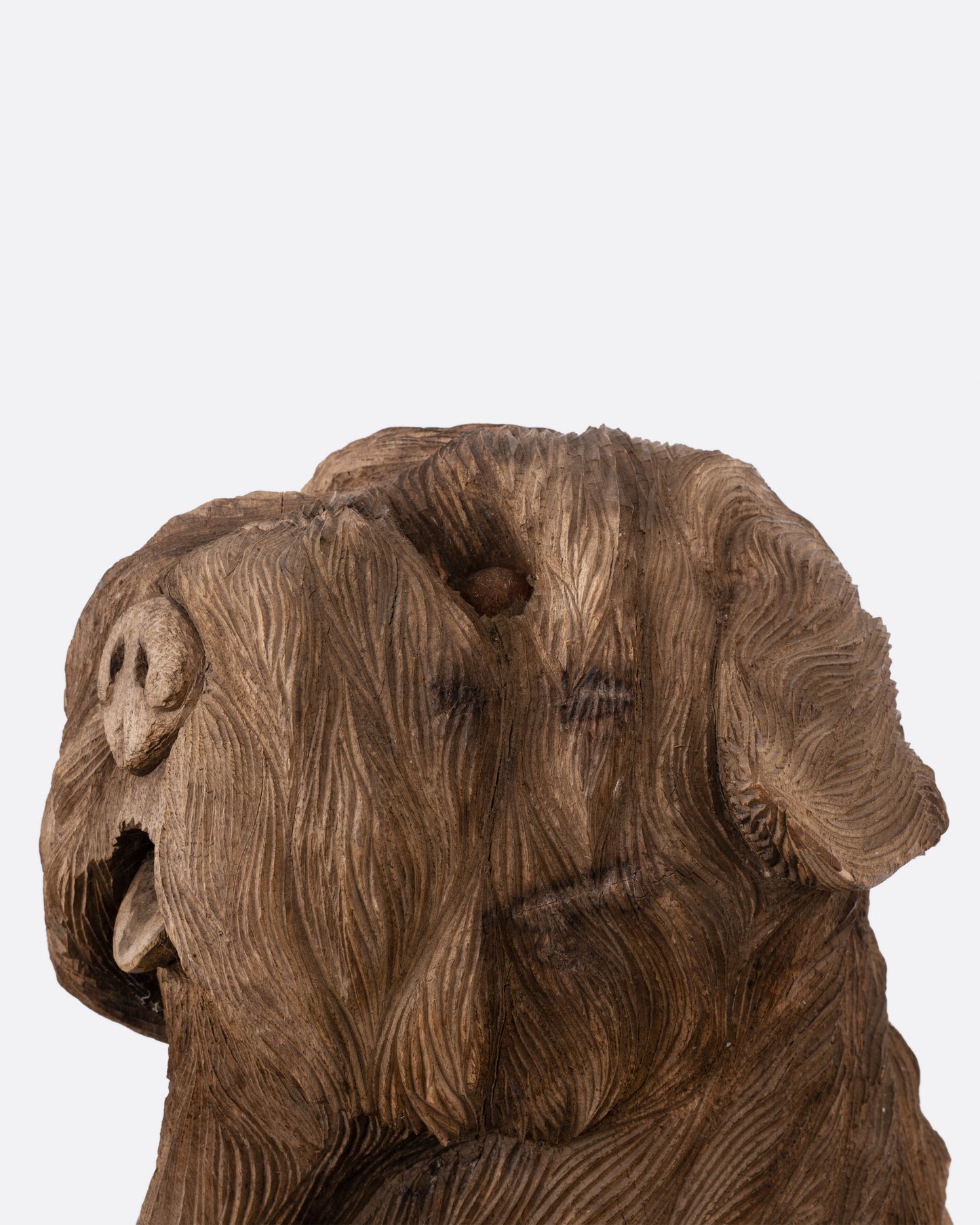 Wooden Dog Takaan Sculpture