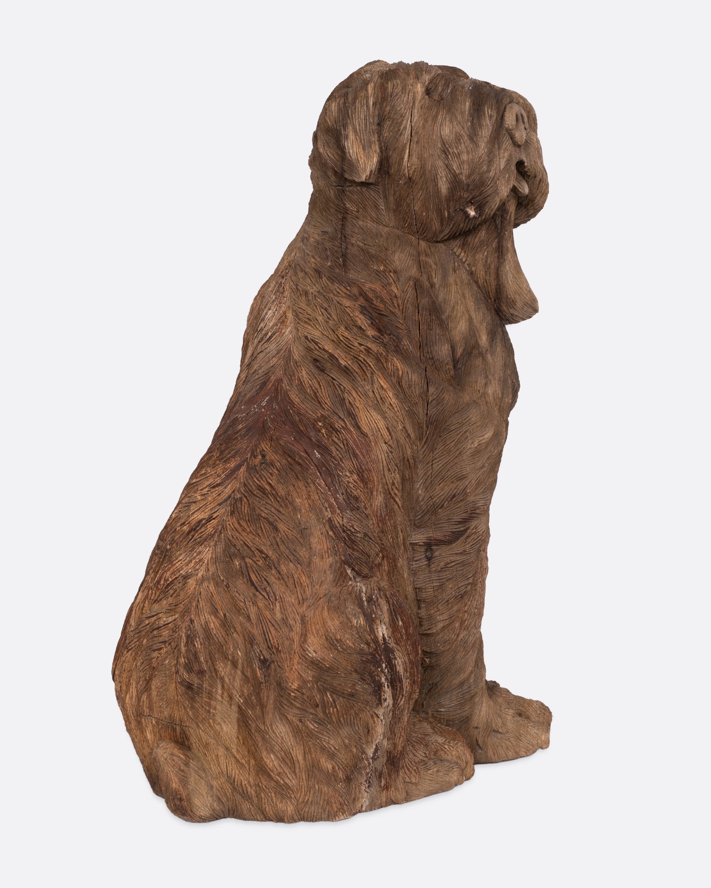 Wooden Dog Takaan Sculpture