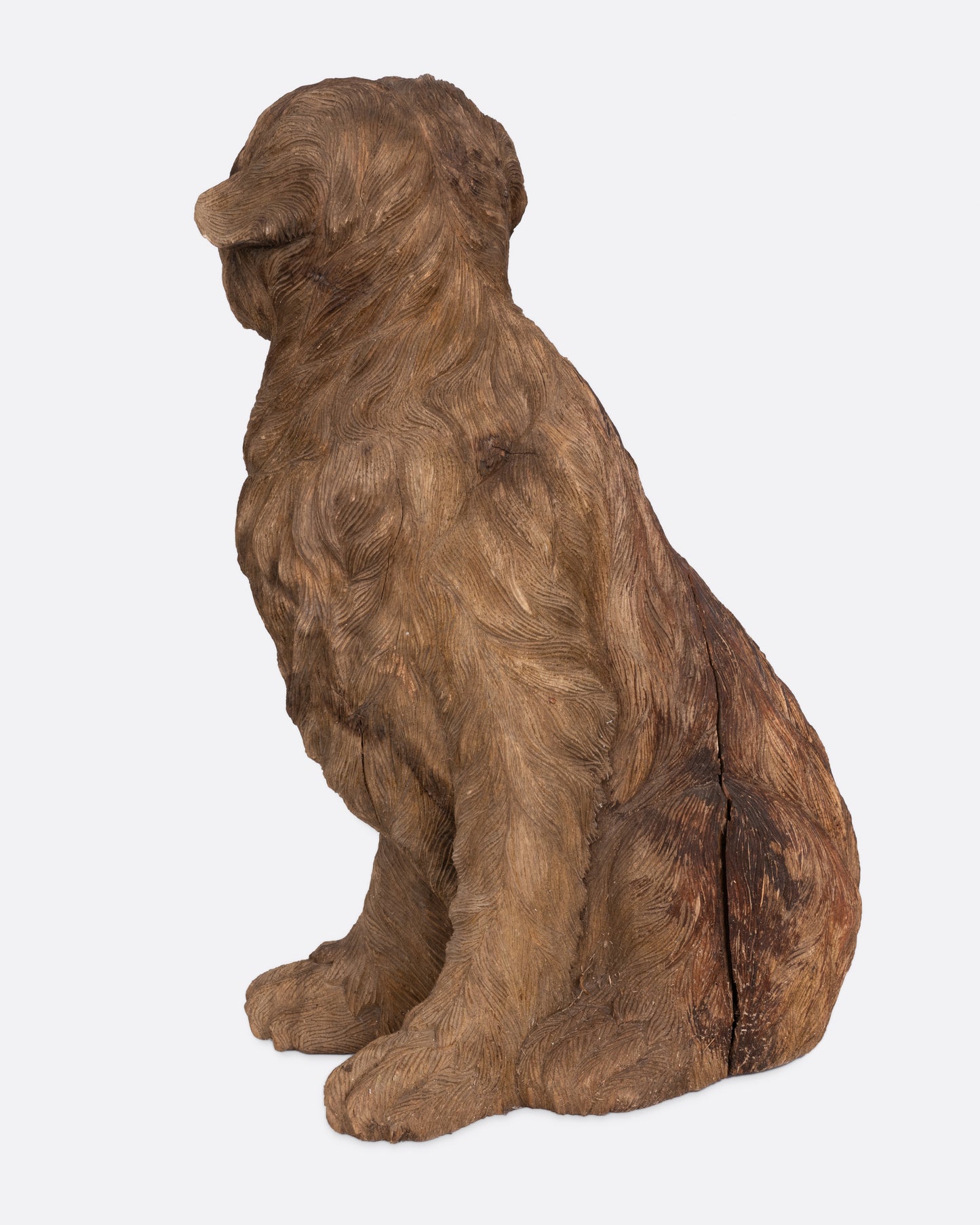 Wooden Dog Takaan Sculpture