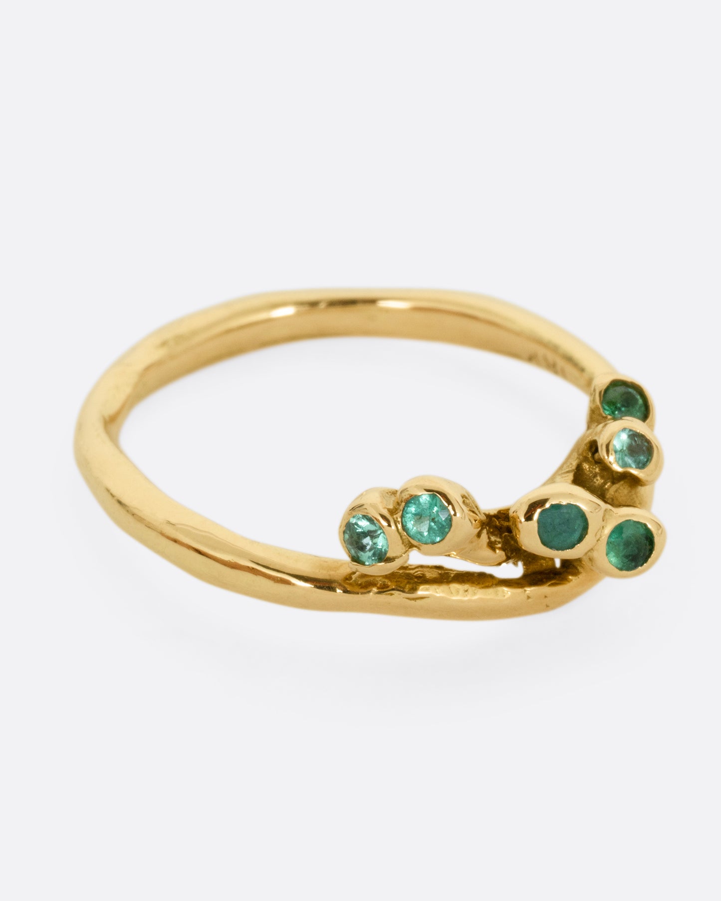 Crown Sea Anemone Emerald Ring