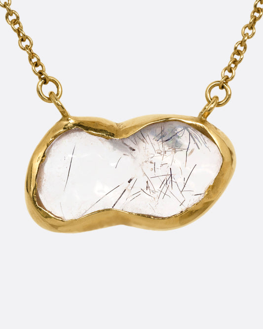 Lunar Lake Pendant Necklace