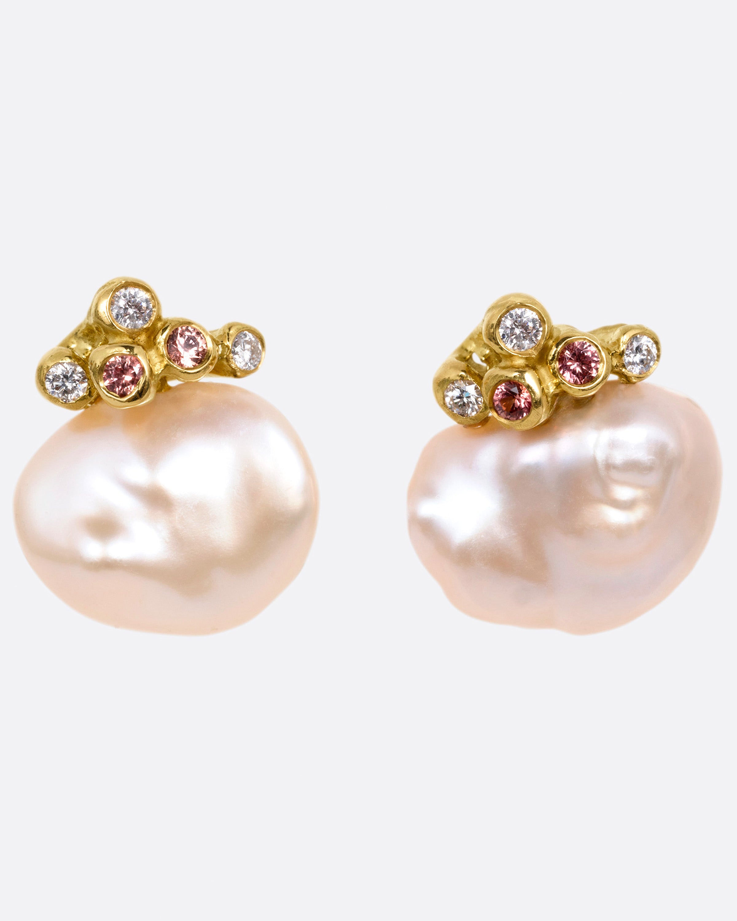 Keshi Pearl Stud Earrings – Love Adorned