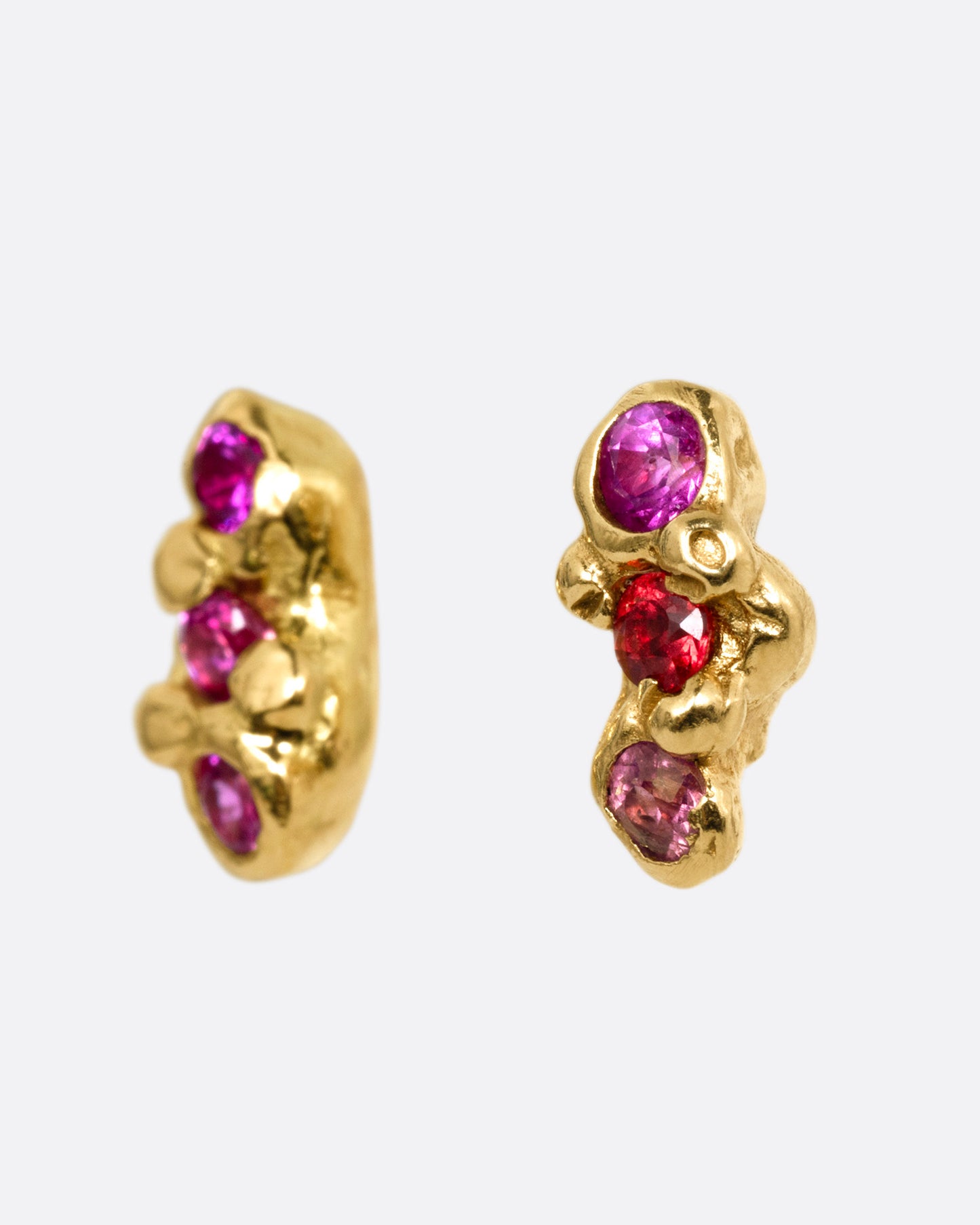 Ruby Cloud Stud Earrings