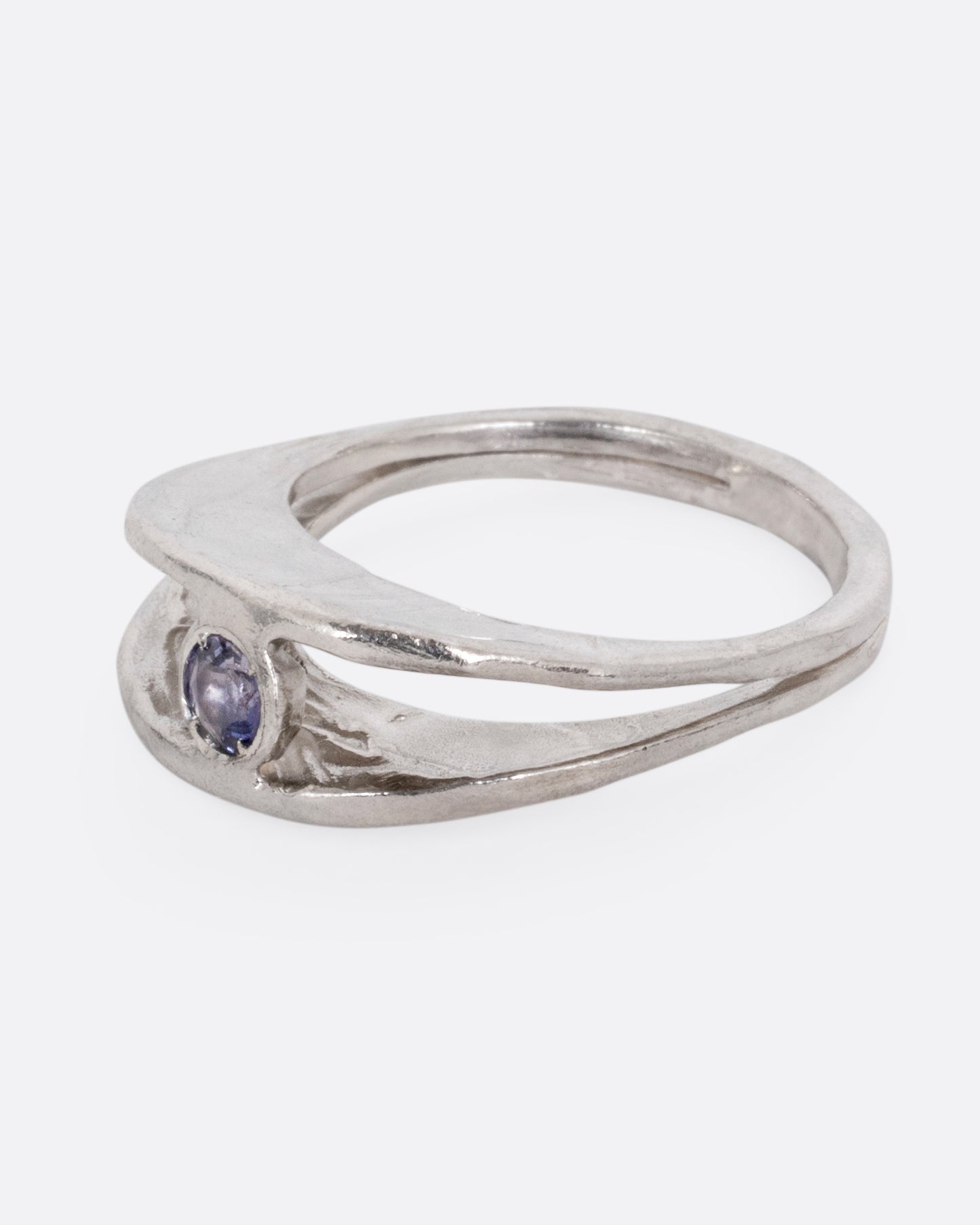 Iolite Split Ring