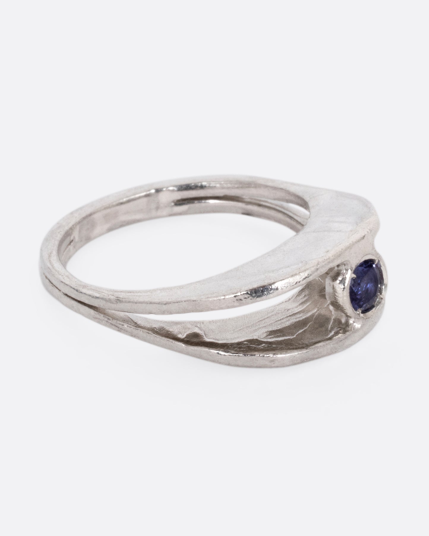 Iolite Split Ring