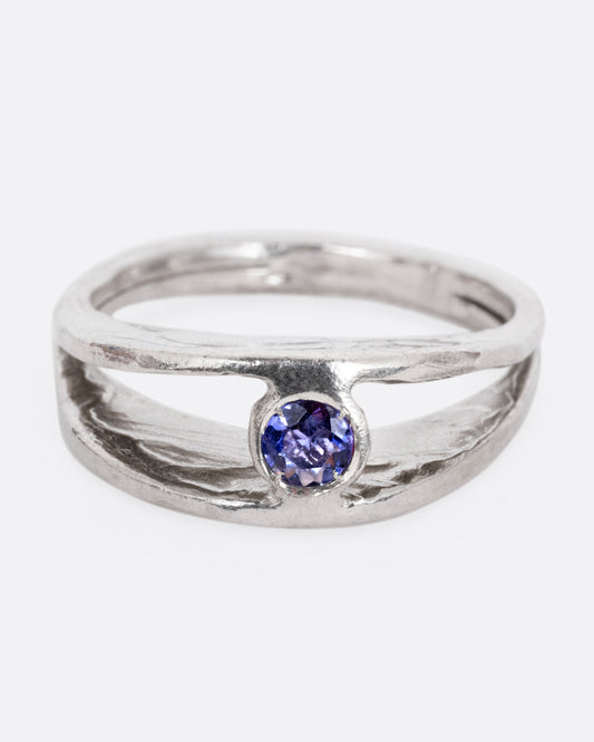 Iolite Split Ring