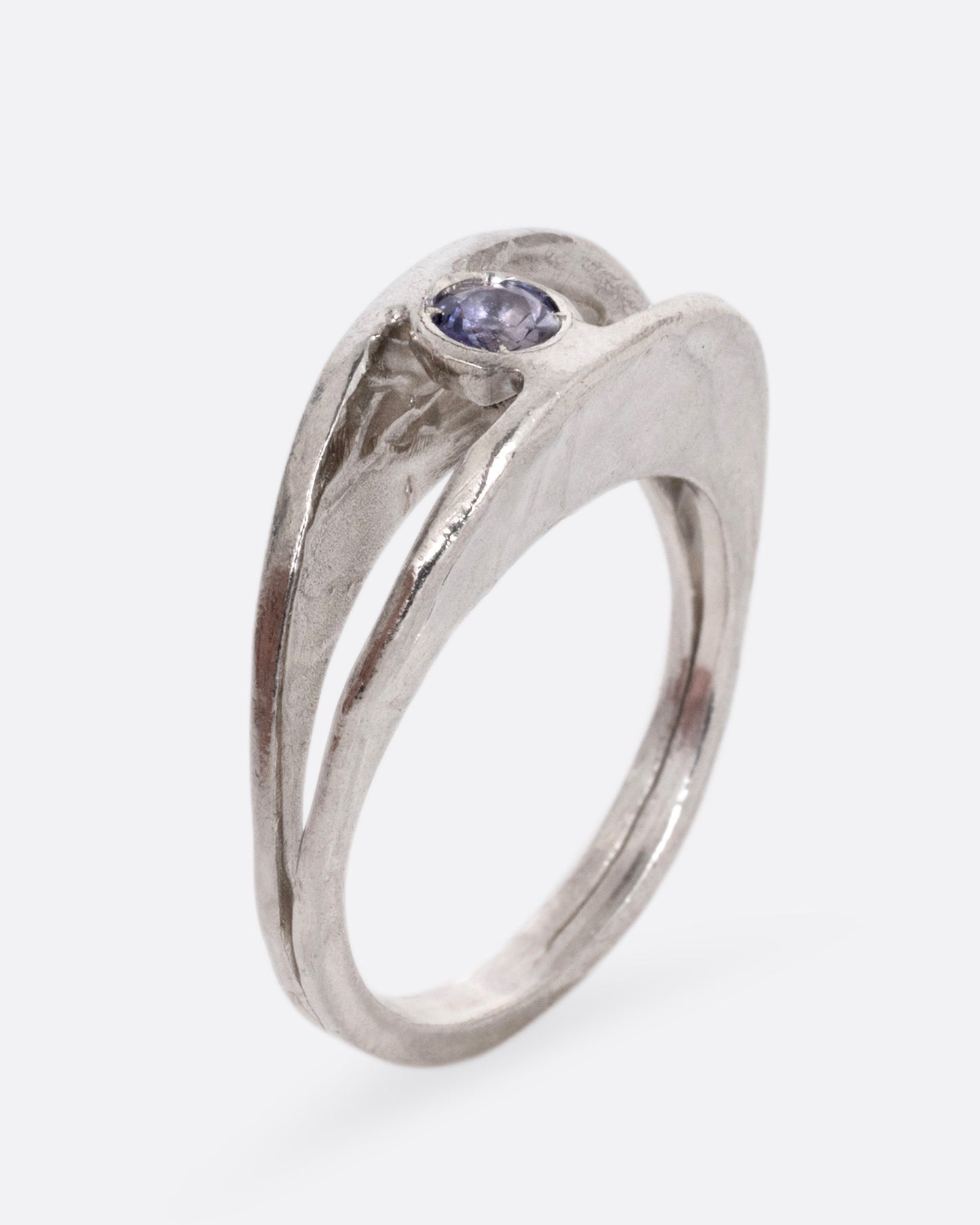 Iolite Split Ring