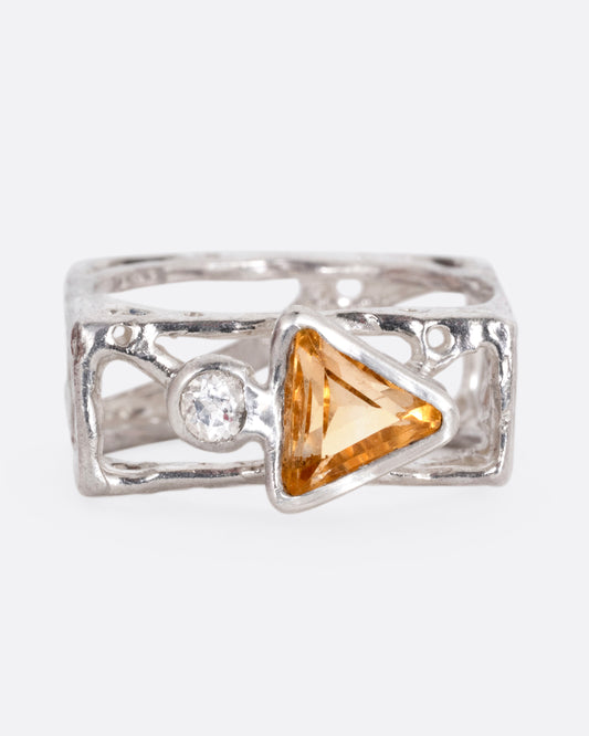 Topaz and Citrine Cutout Band