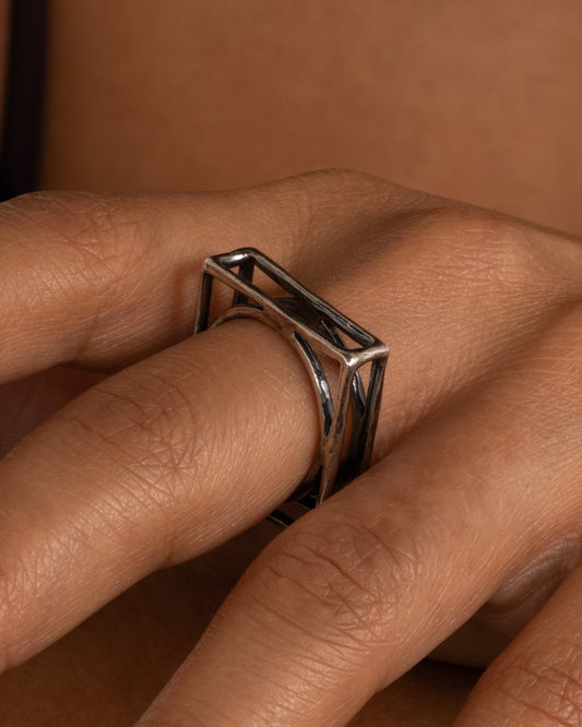 Square Cut Out Ring