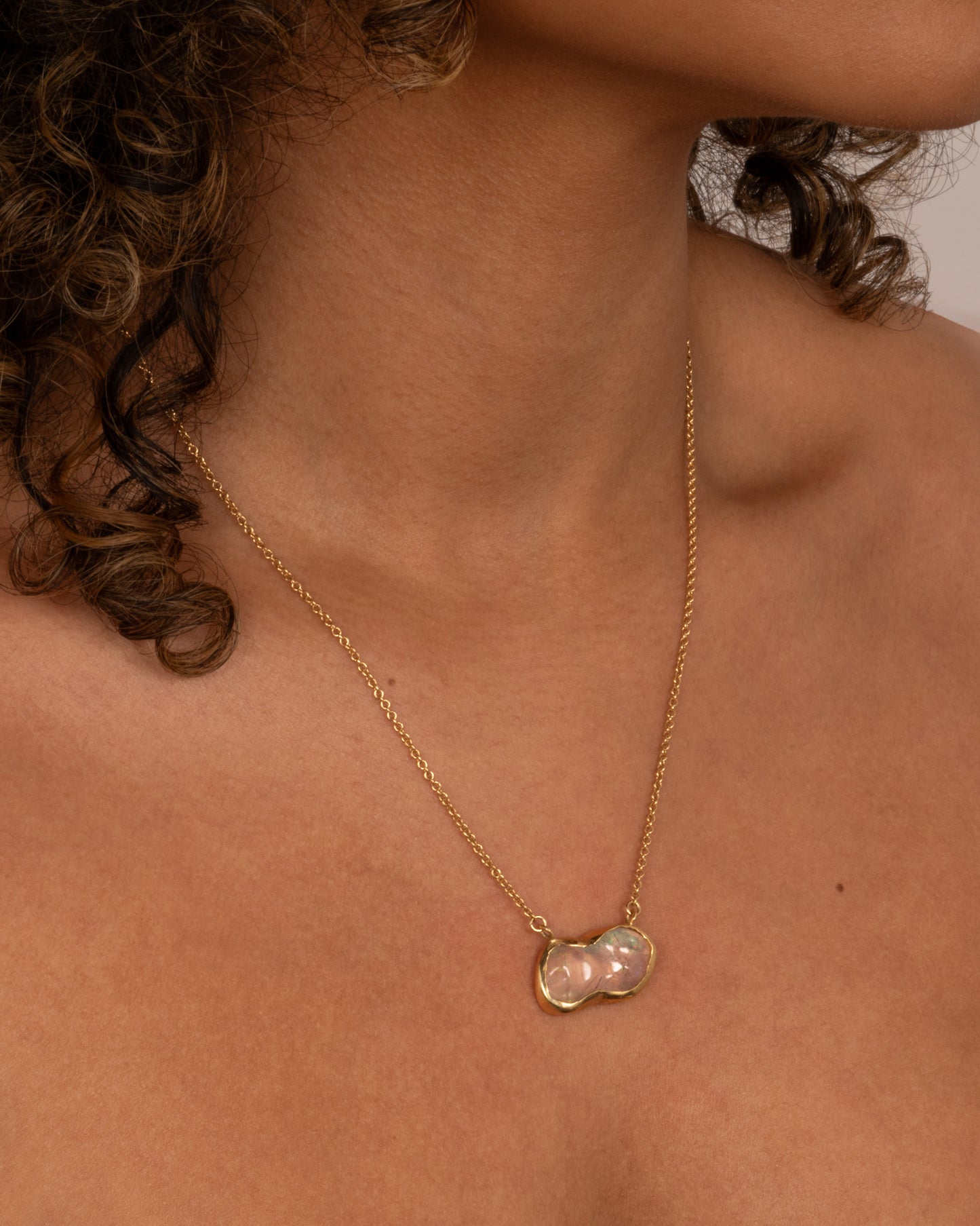 Lunar Lake Pendant Necklace