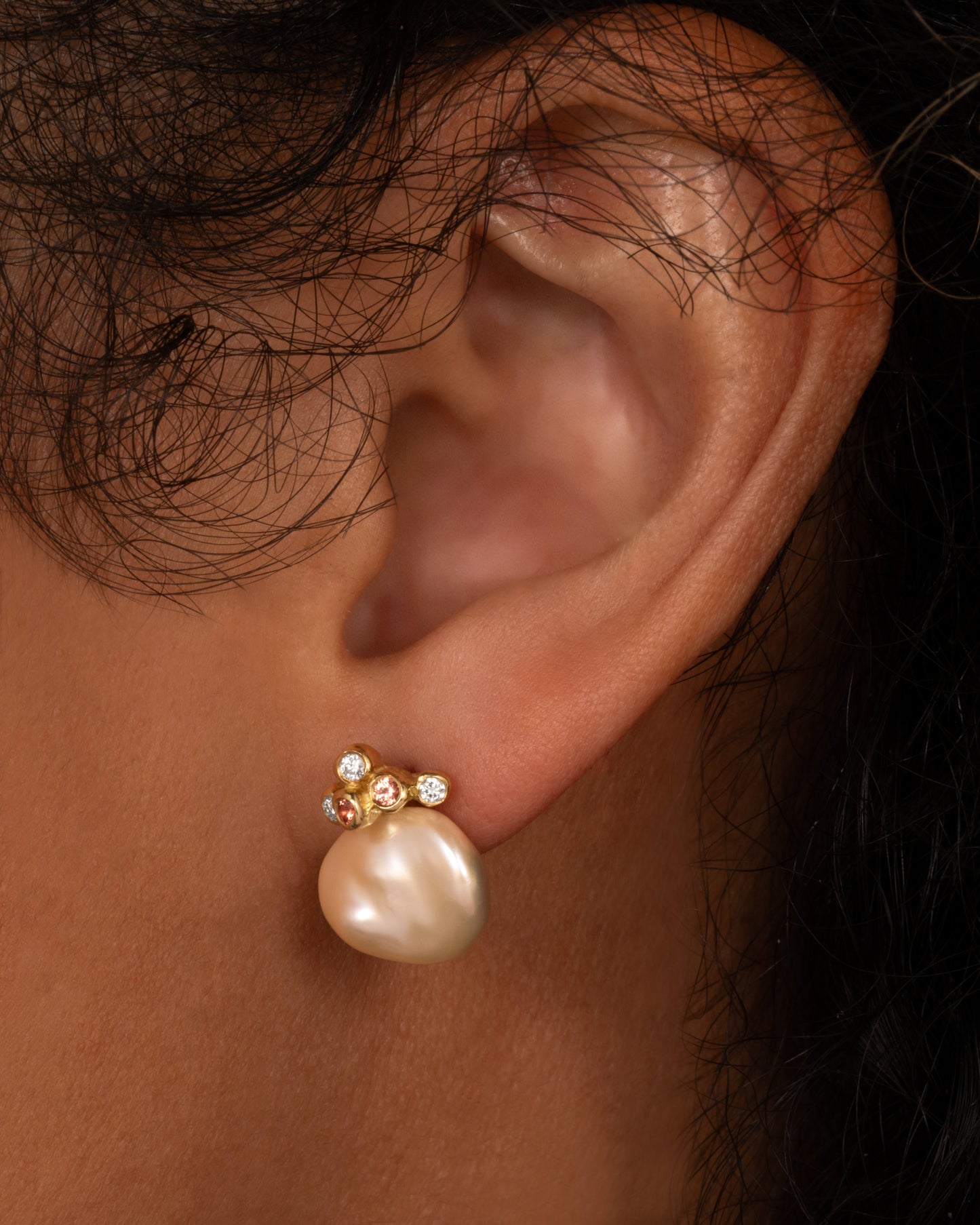 Keshi Pearl Stud Earrings