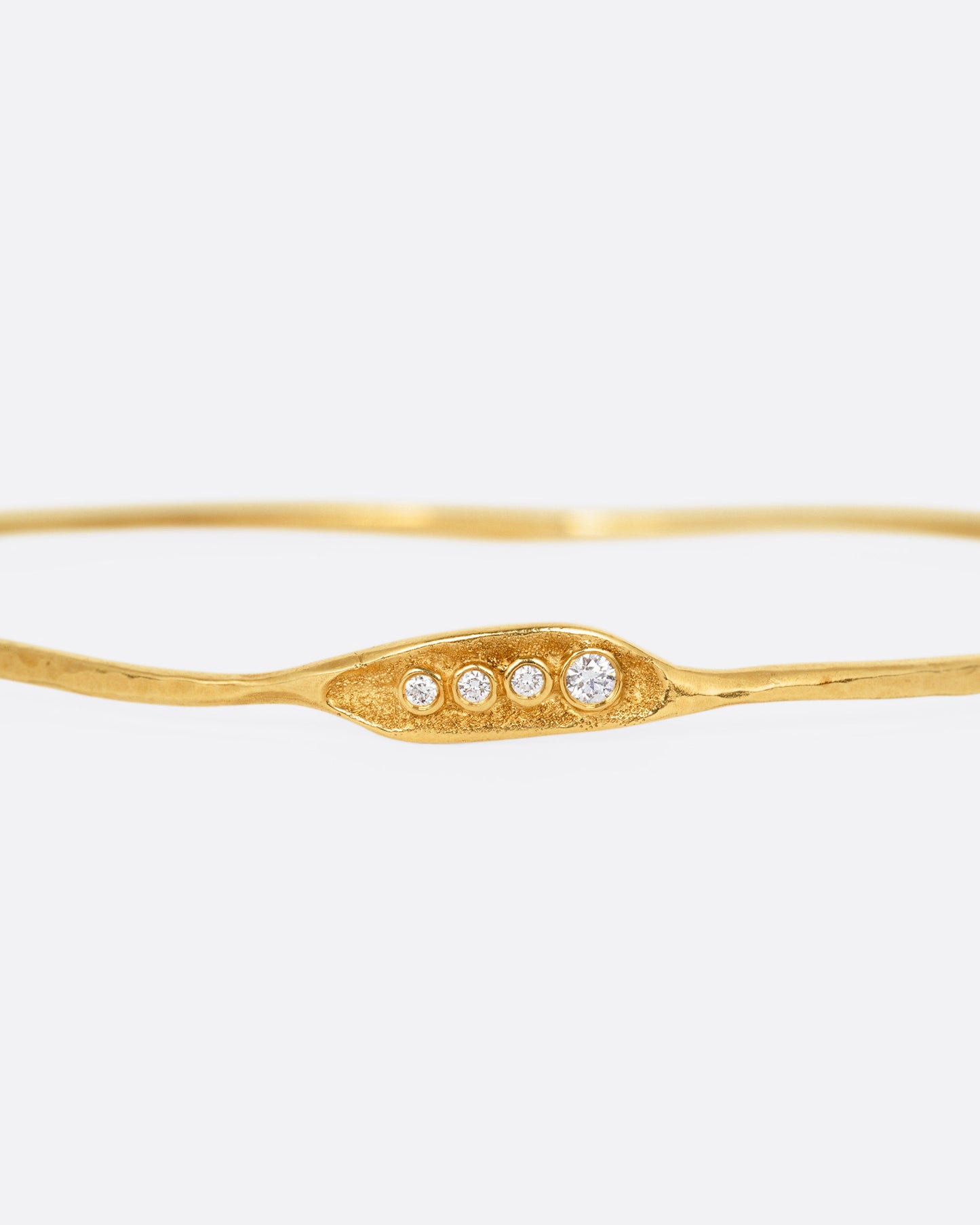 Diamond Organic Bangle Bracelet