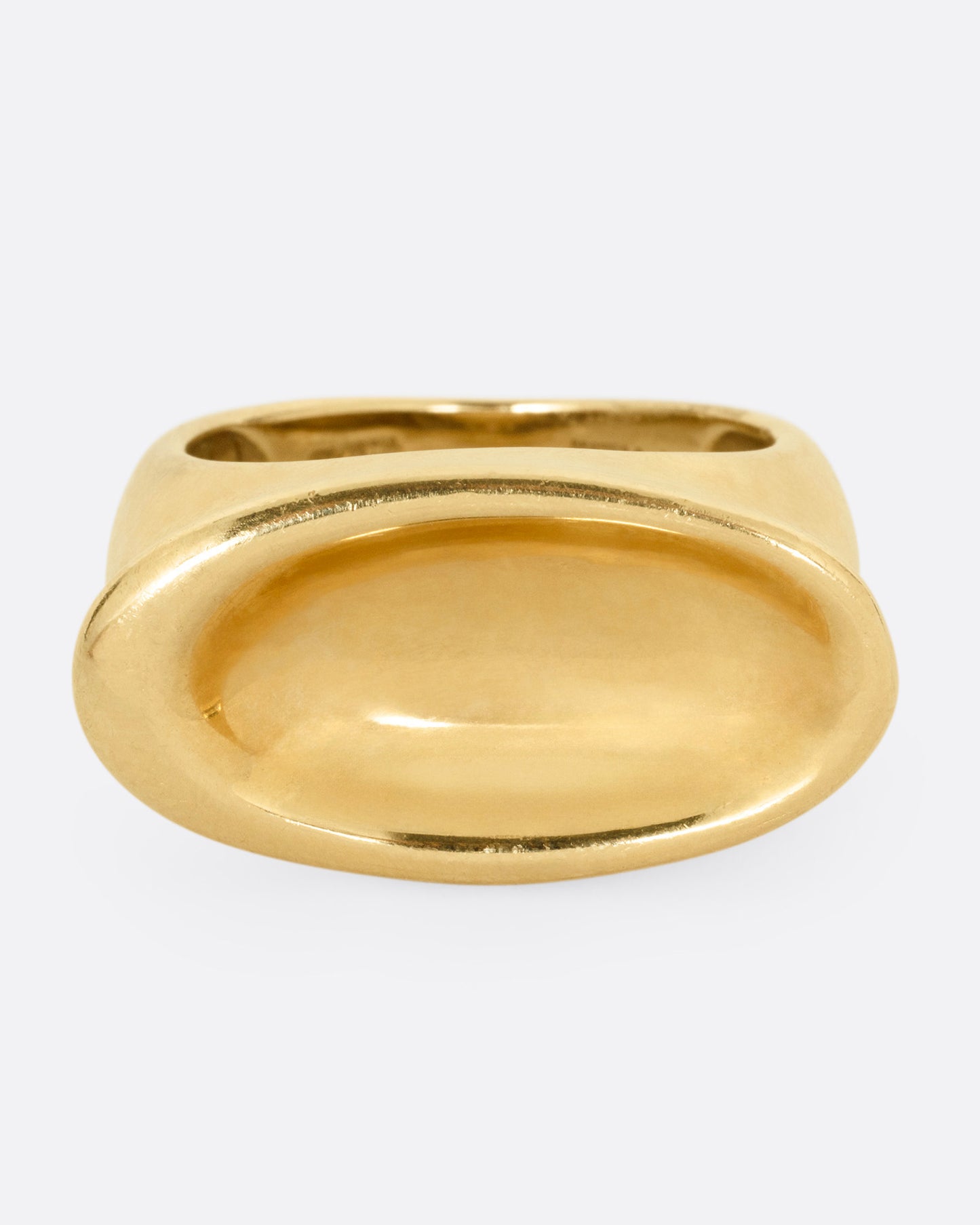 Concave Signet Ring