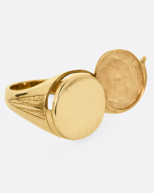 Locket Signet Ring